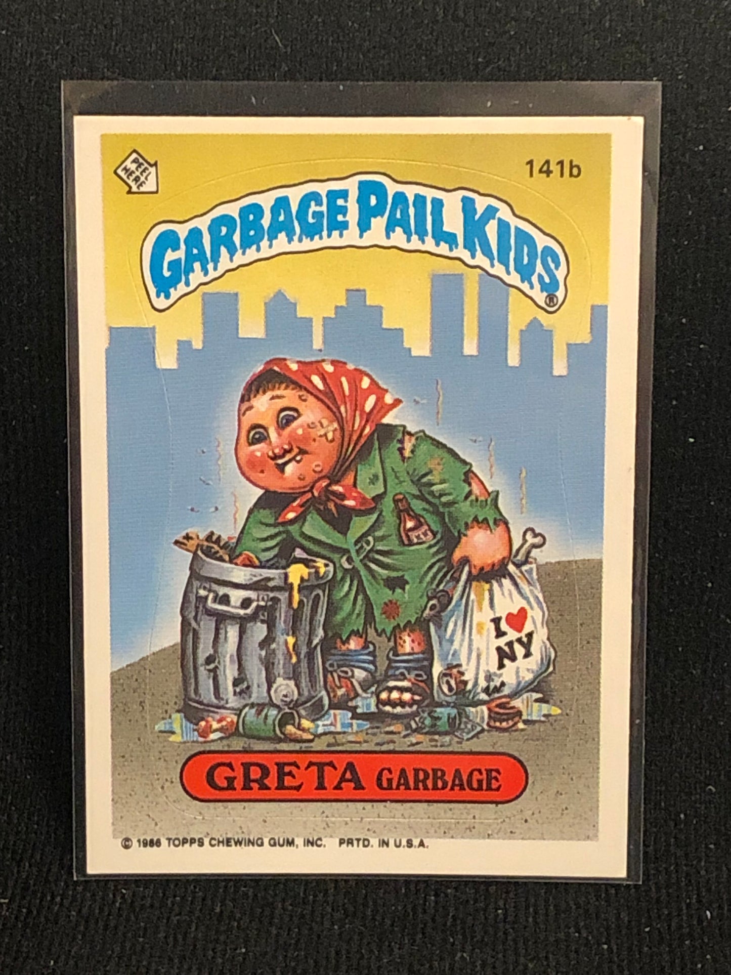 Garbage Pail Kids Original Series 4 (os4) 141b Greta Garbage