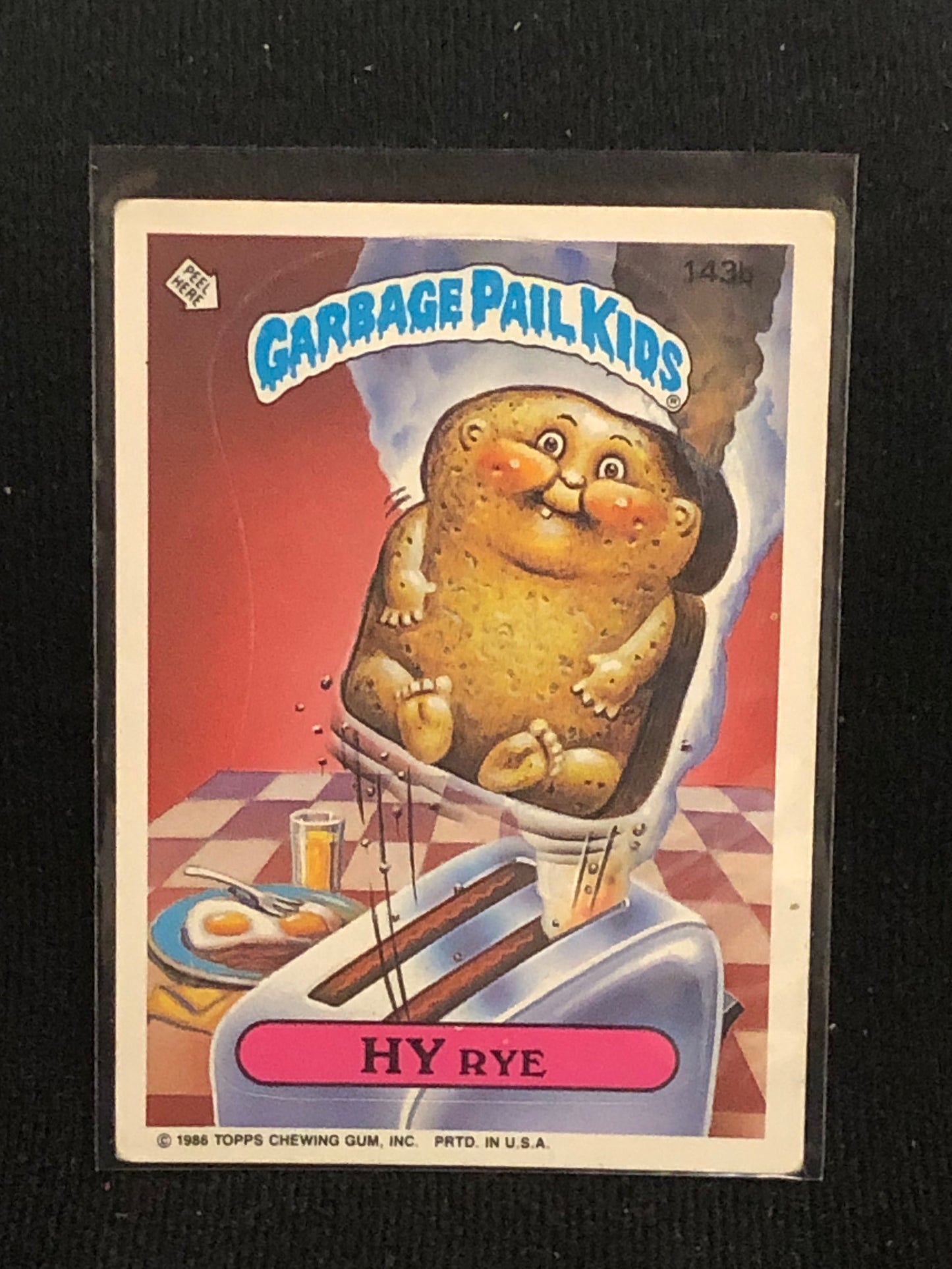 Garbage Pail Kids Original Series 4 (os4) 143b Hy Rye