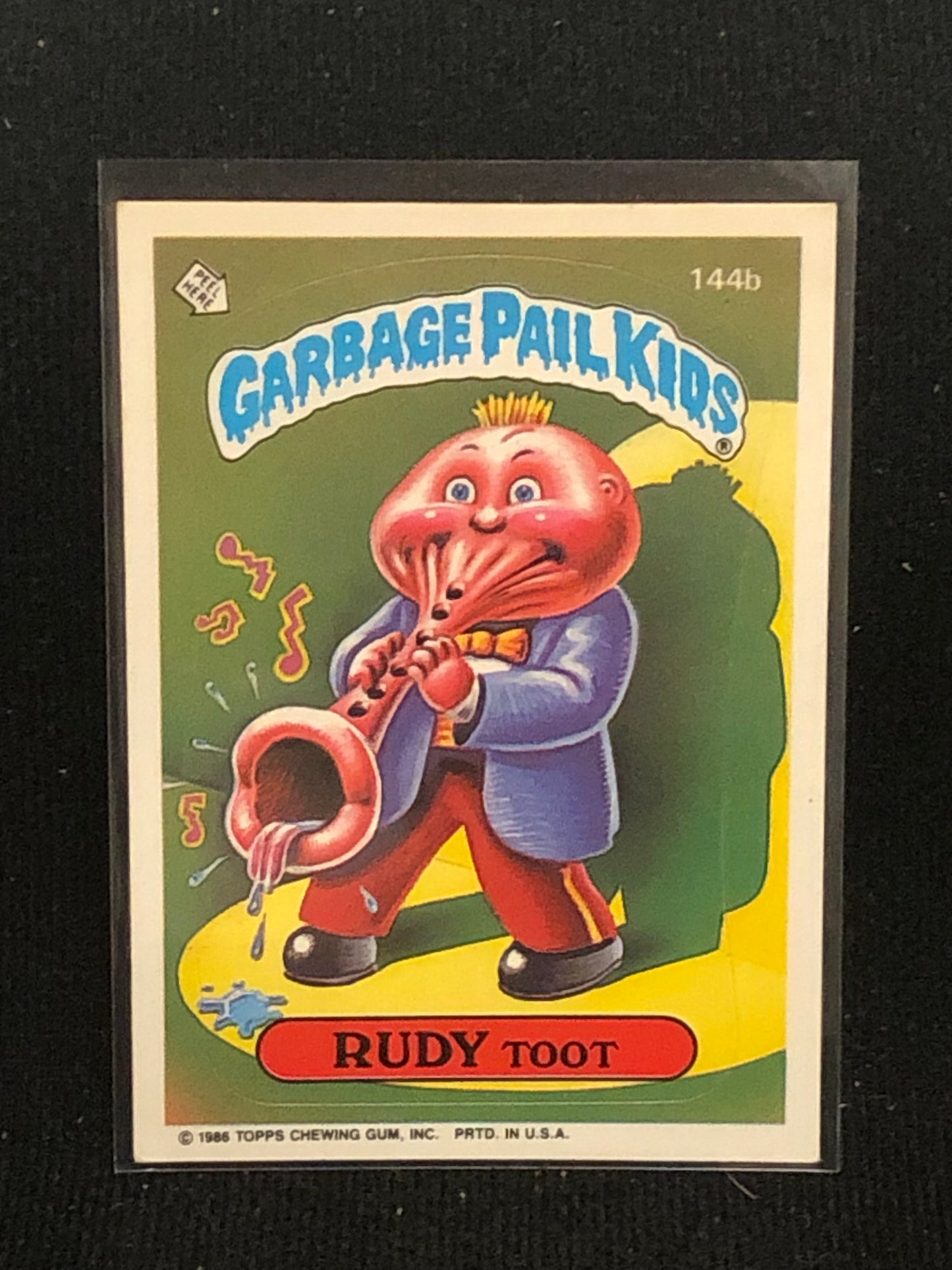 Garbage Pail Kids Original Series 4 (os4) 144b Rudy Toot