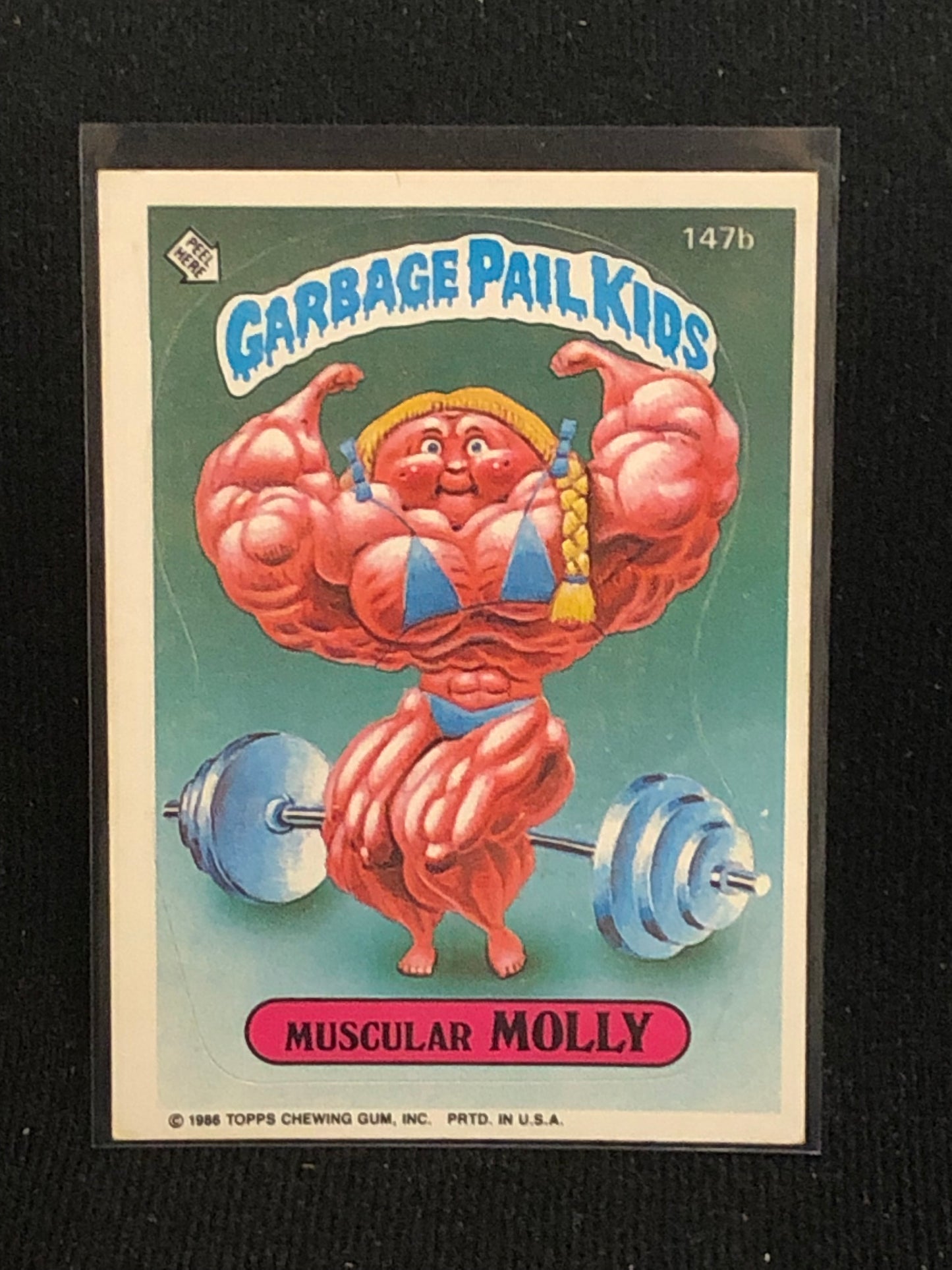 Garbage Pail Kids Original Series 4 (os4) 147b Muscular Molly