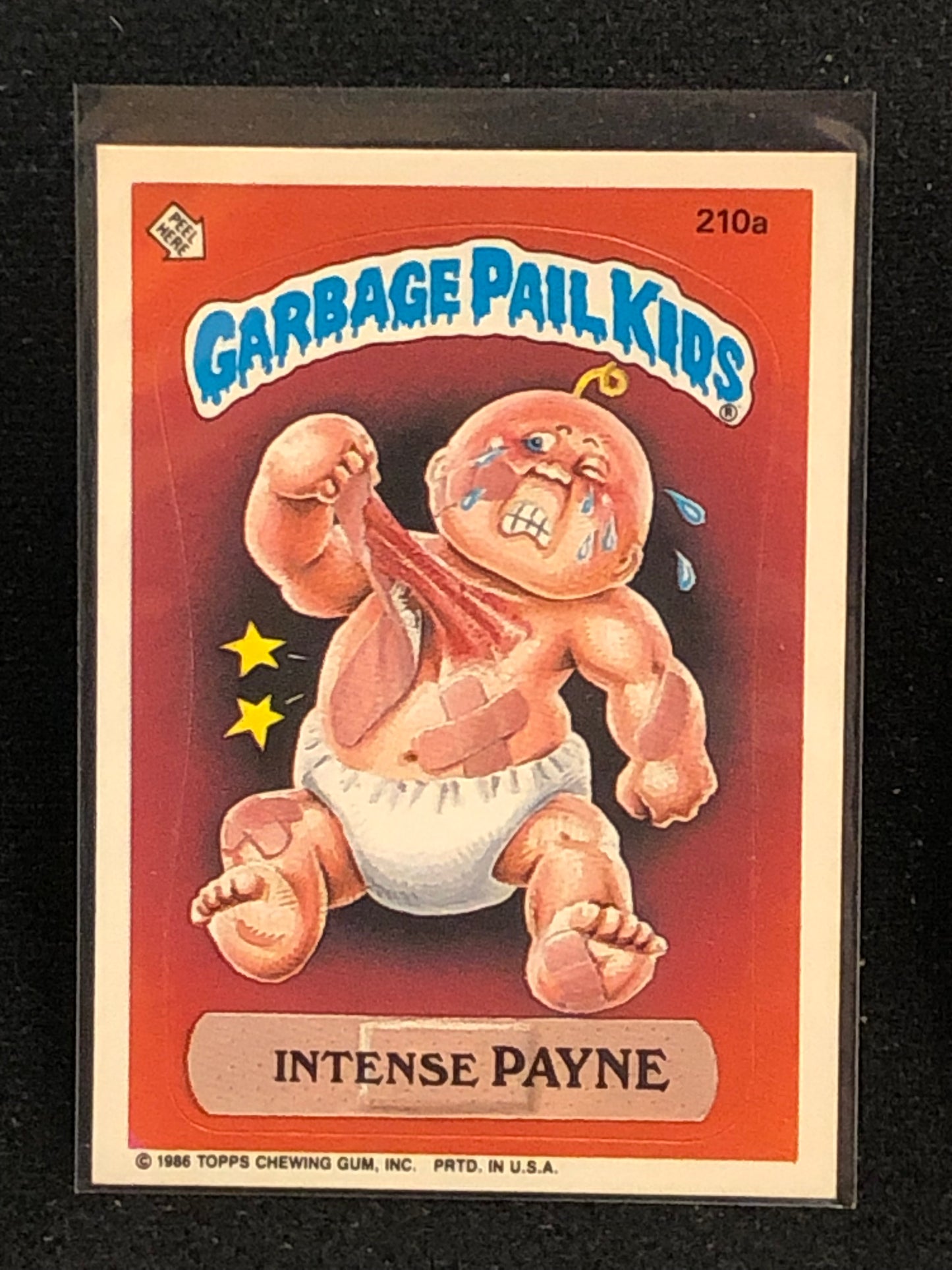 Garbage Pail Kids Original Series 6 (os6) 210a Intense Payne