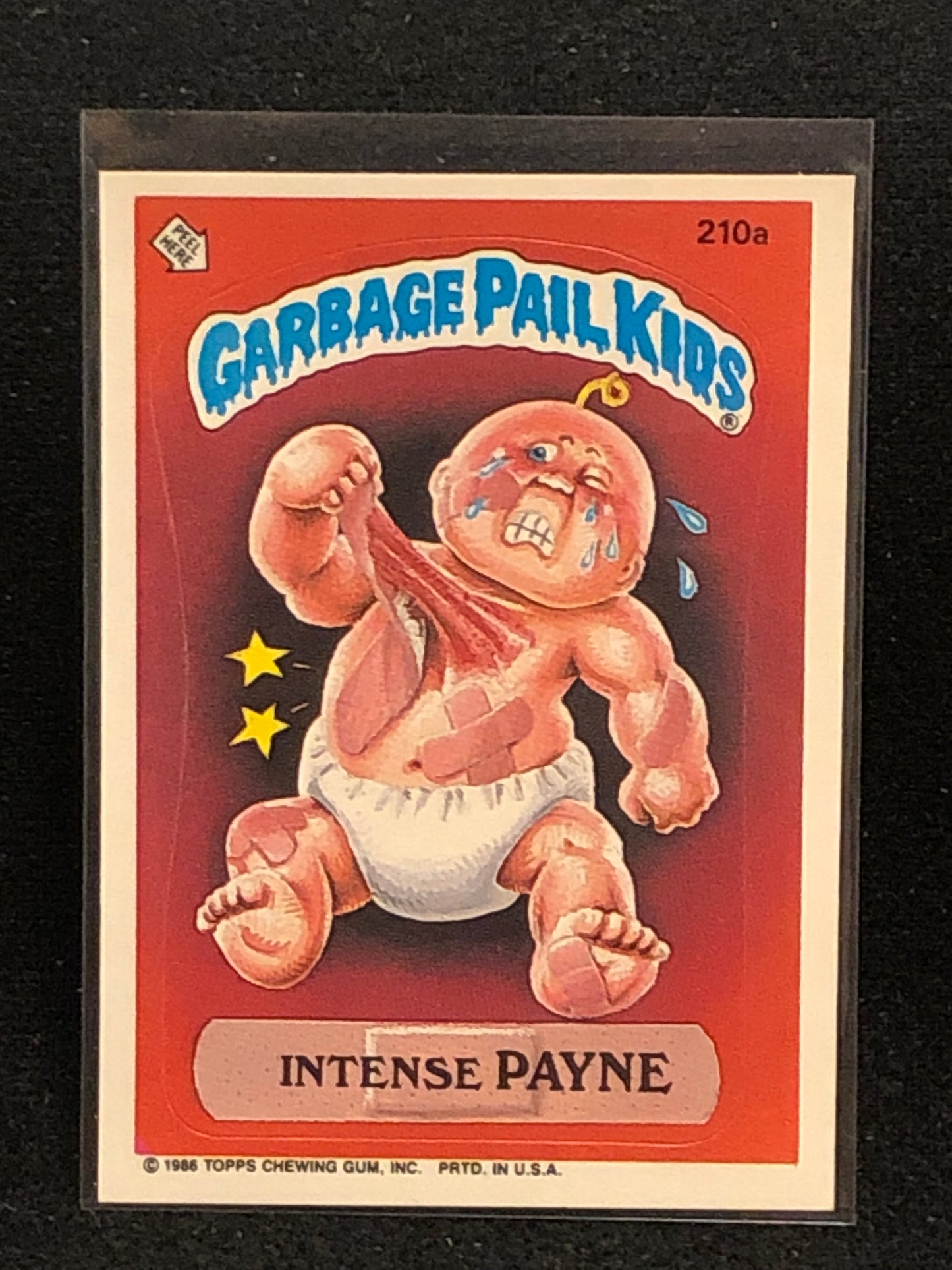 Garbage Pail Kids Original Series 6 (os6) 210a Intense Payne