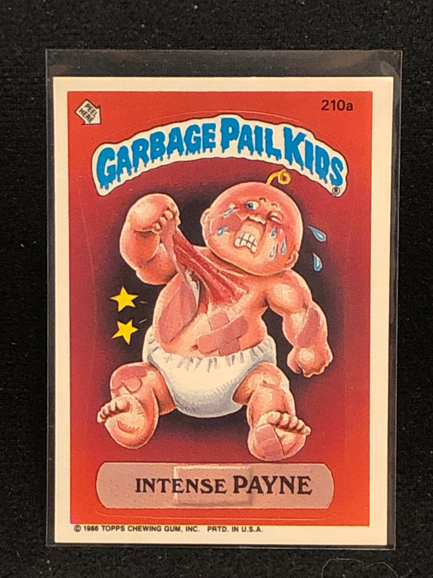 Garbage Pail Kids Original Series 6 (os6) 210a Intense Payne