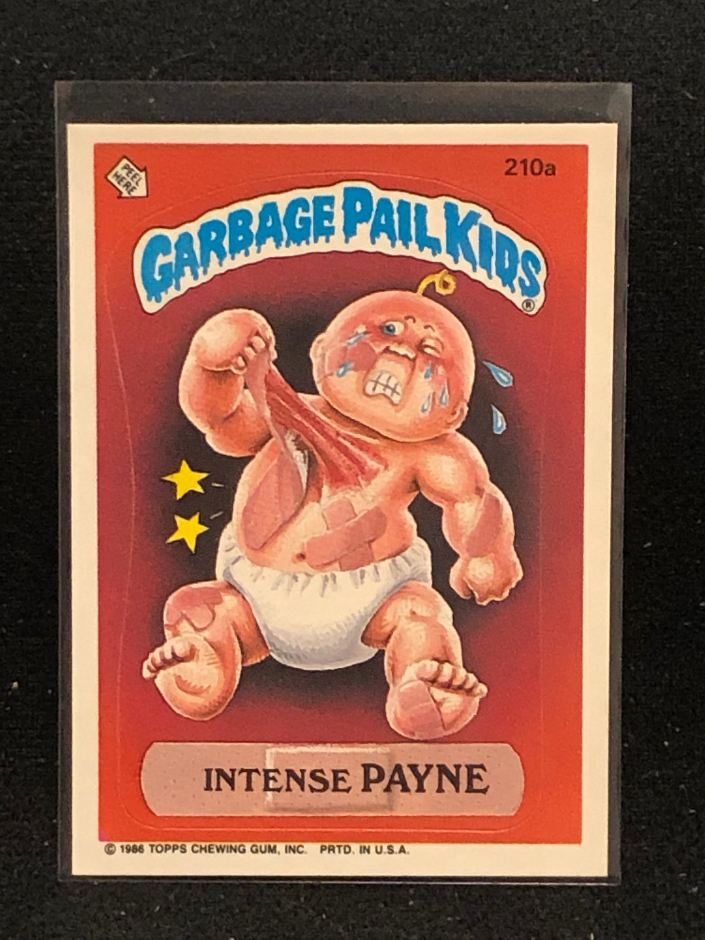 Garbage Pail Kids Original Series 6 (os6) 210a Intense Payne