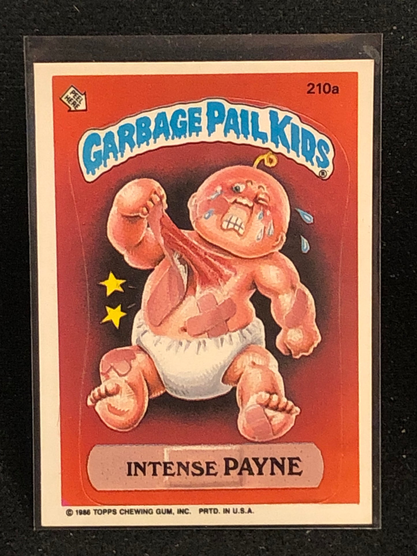 Garbage Pail Kids Original Series 6 (os6) 210a Intense Payne