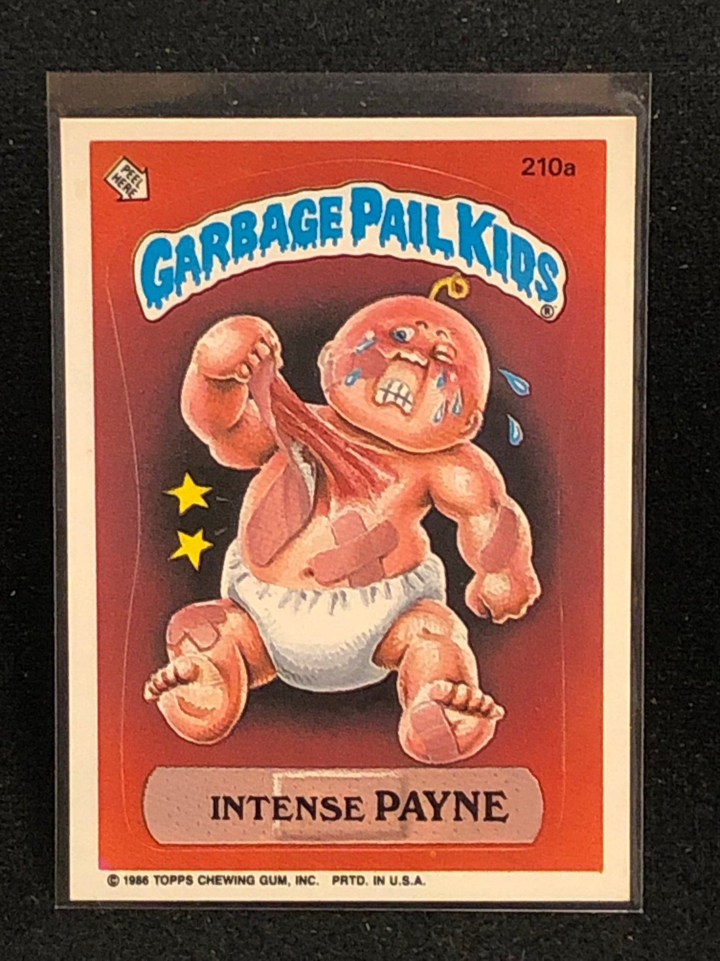 Garbage Pail Kids Original Series 6 (os6) 210a Intense Payne