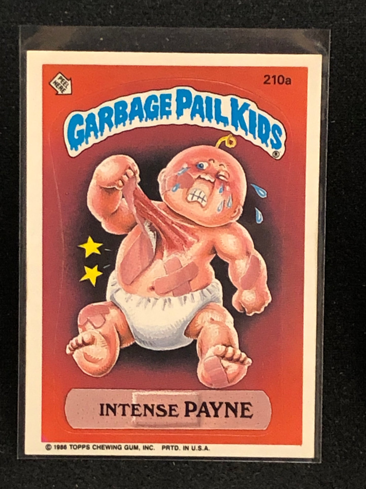 Garbage Pail Kids Original Series 6 (os6) 210a Intense Payne