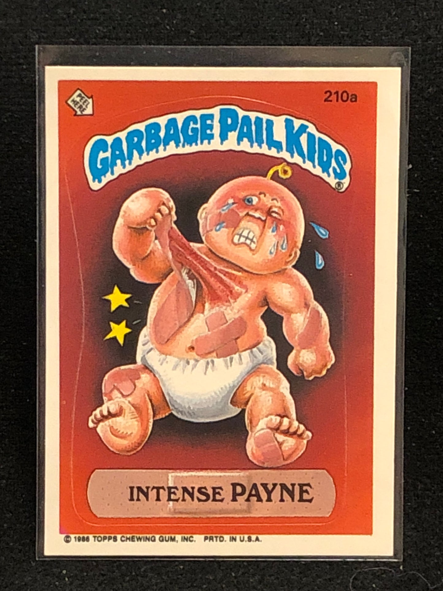 Garbage Pail Kids Original Series 6 (os6) 210a Intense Payne