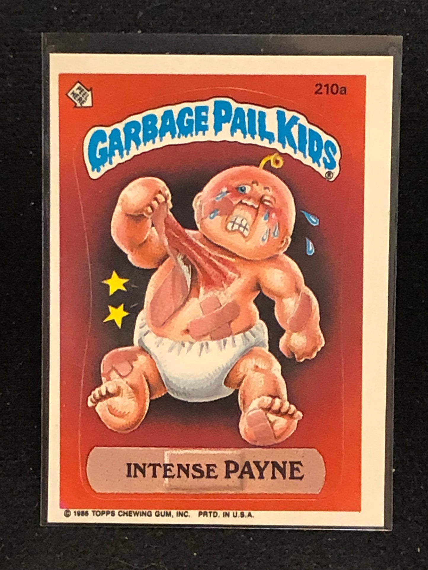 Garbage Pail Kids Original Series 6 (os6) 210a Intense Payne