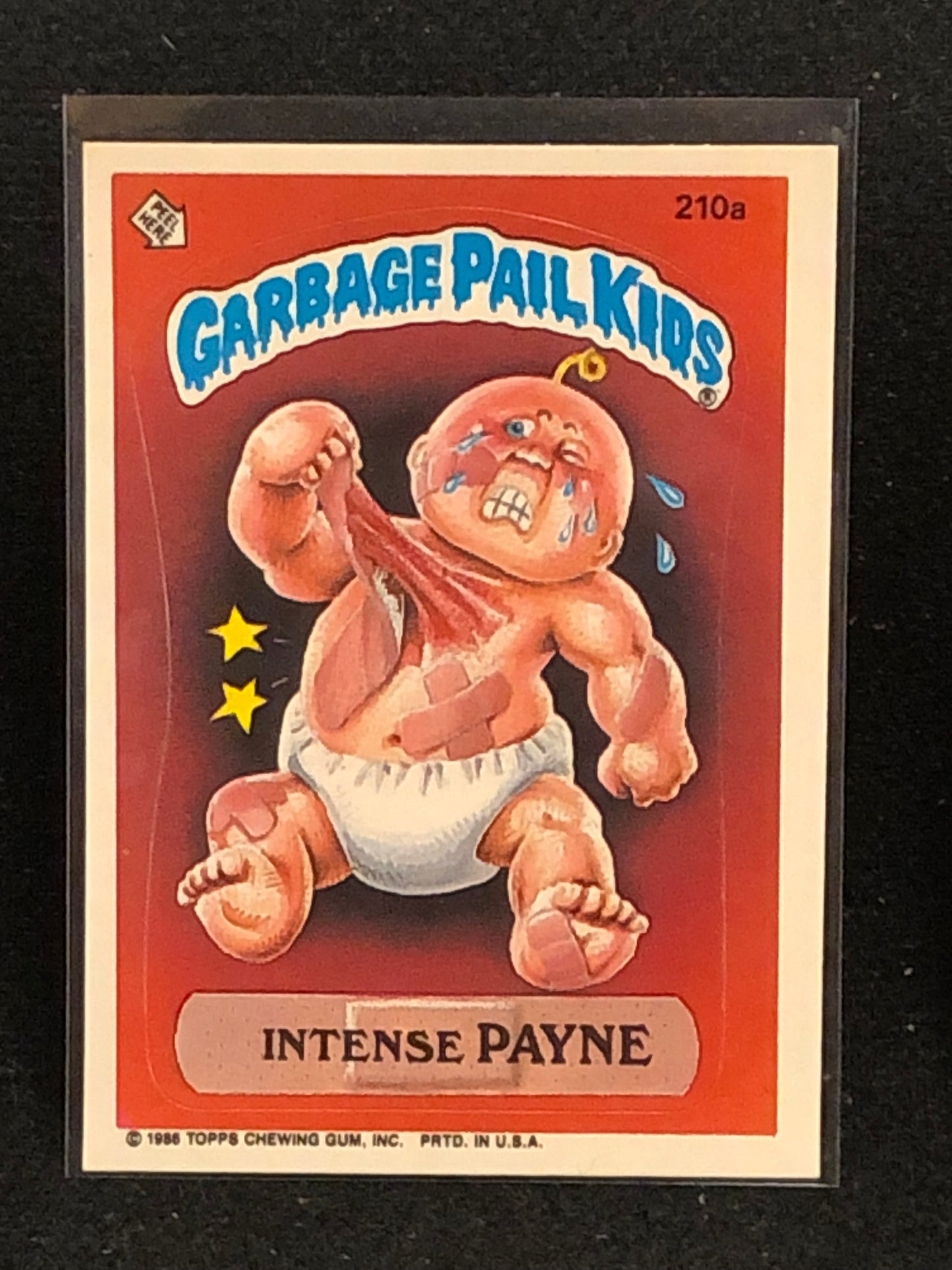 Garbage Pail Kids Original Series 6 (os6) 210a Intense Payne