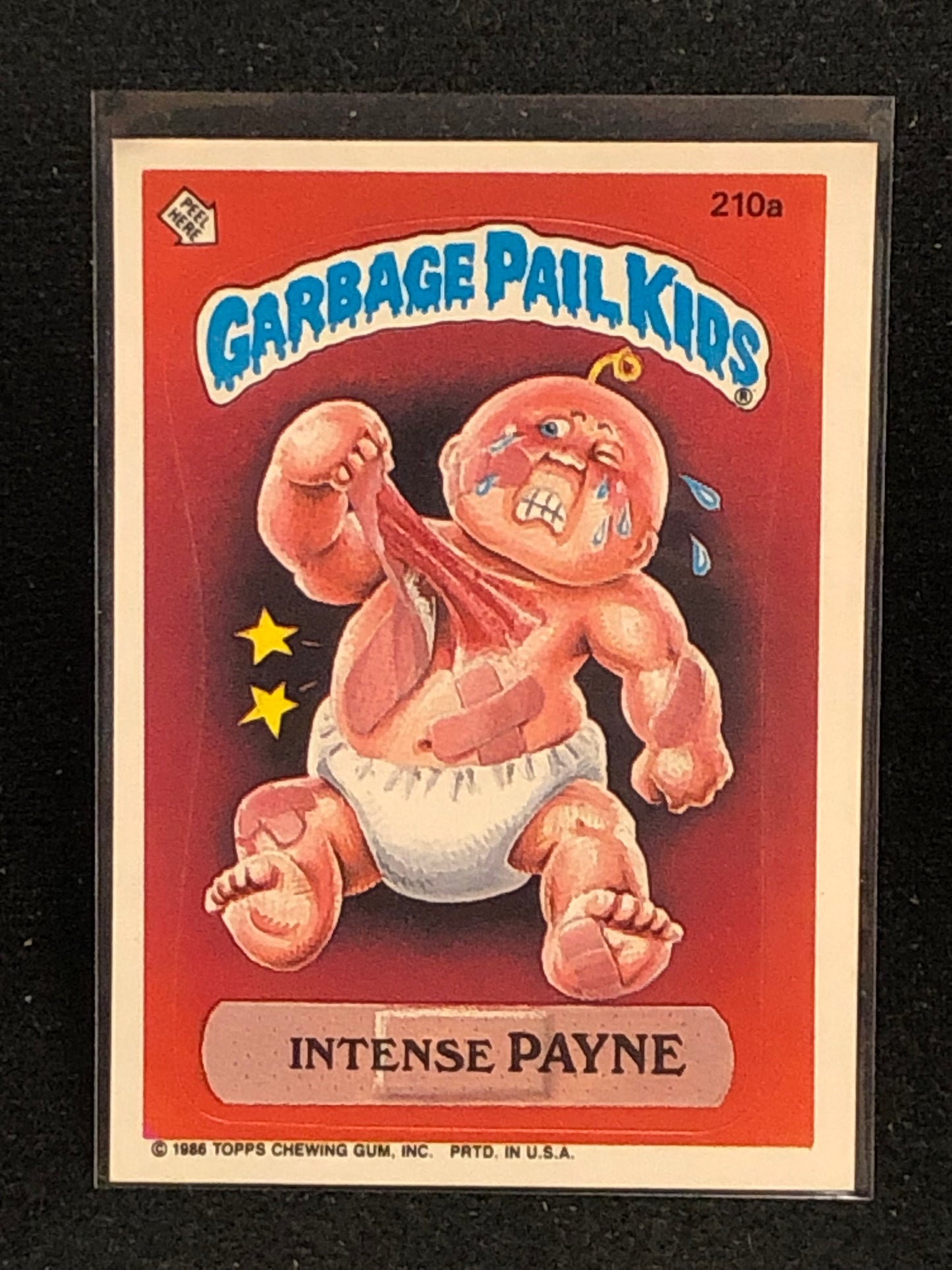 Garbage Pail Kids Original Series 6 (os6) 210a Intense Payne