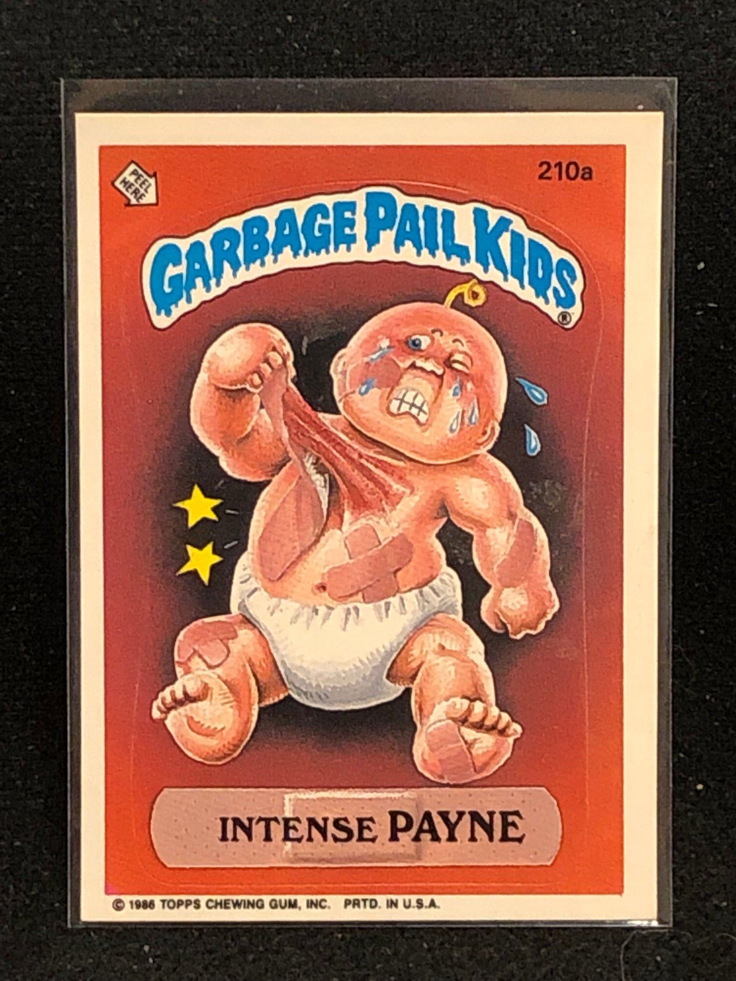 Garbage Pail Kids Original Series 6 (os6) 210a Intense Payne