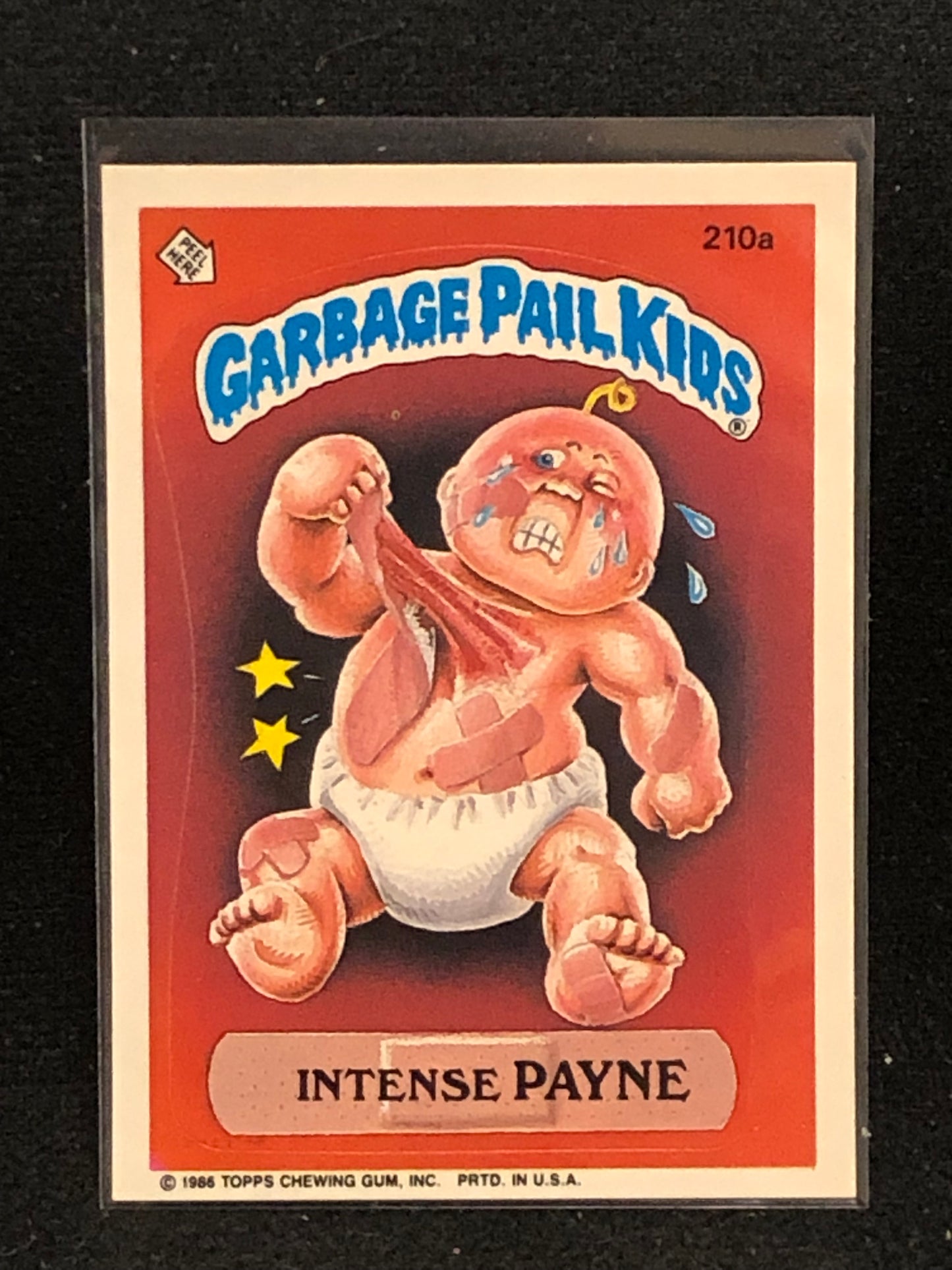 Garbage Pail Kids Original Series 6 (os6) 210a Intense Payne