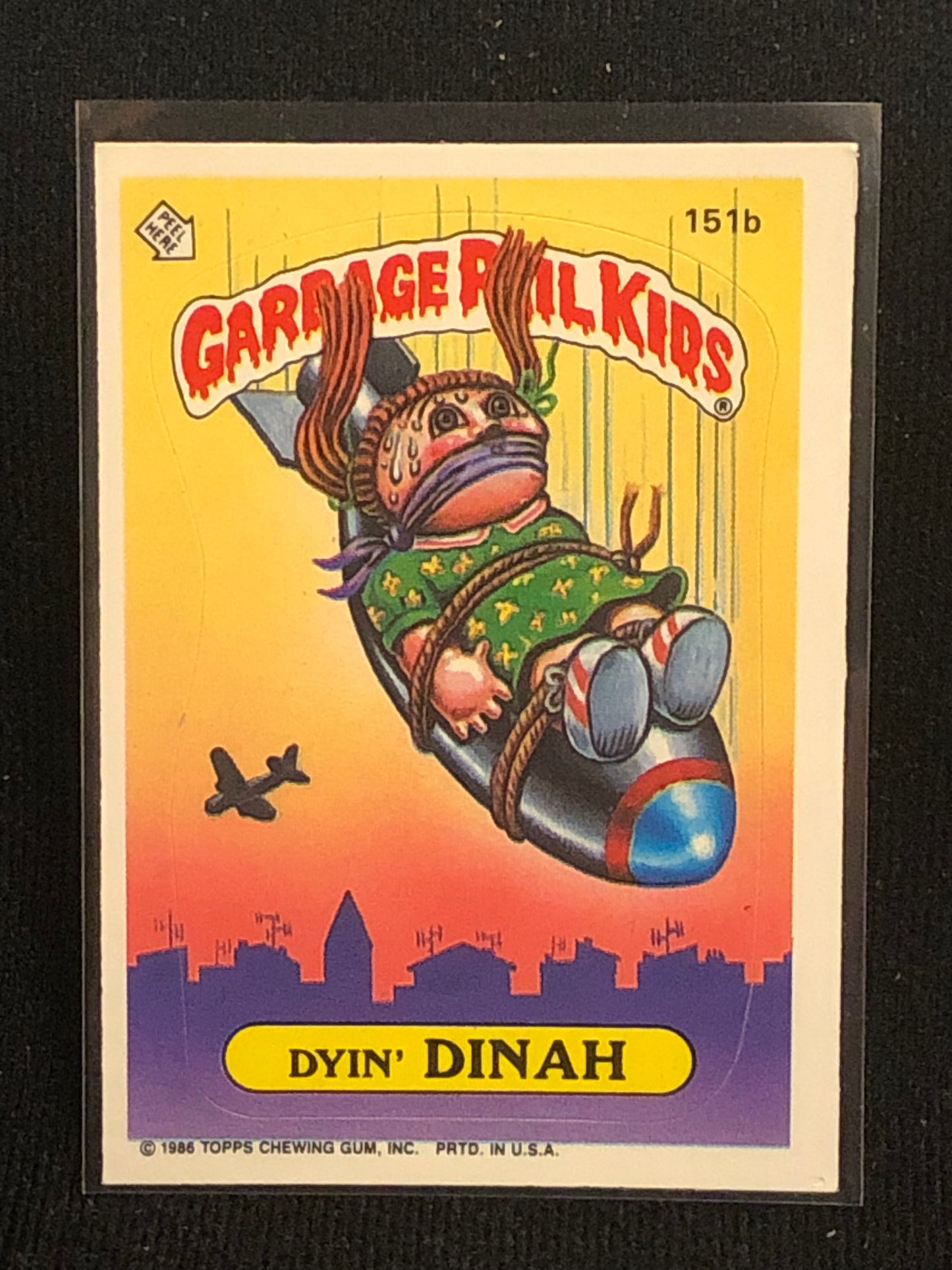 Garbage Pail Kids Original Series 4 (os4) 151b Dyin Dinah