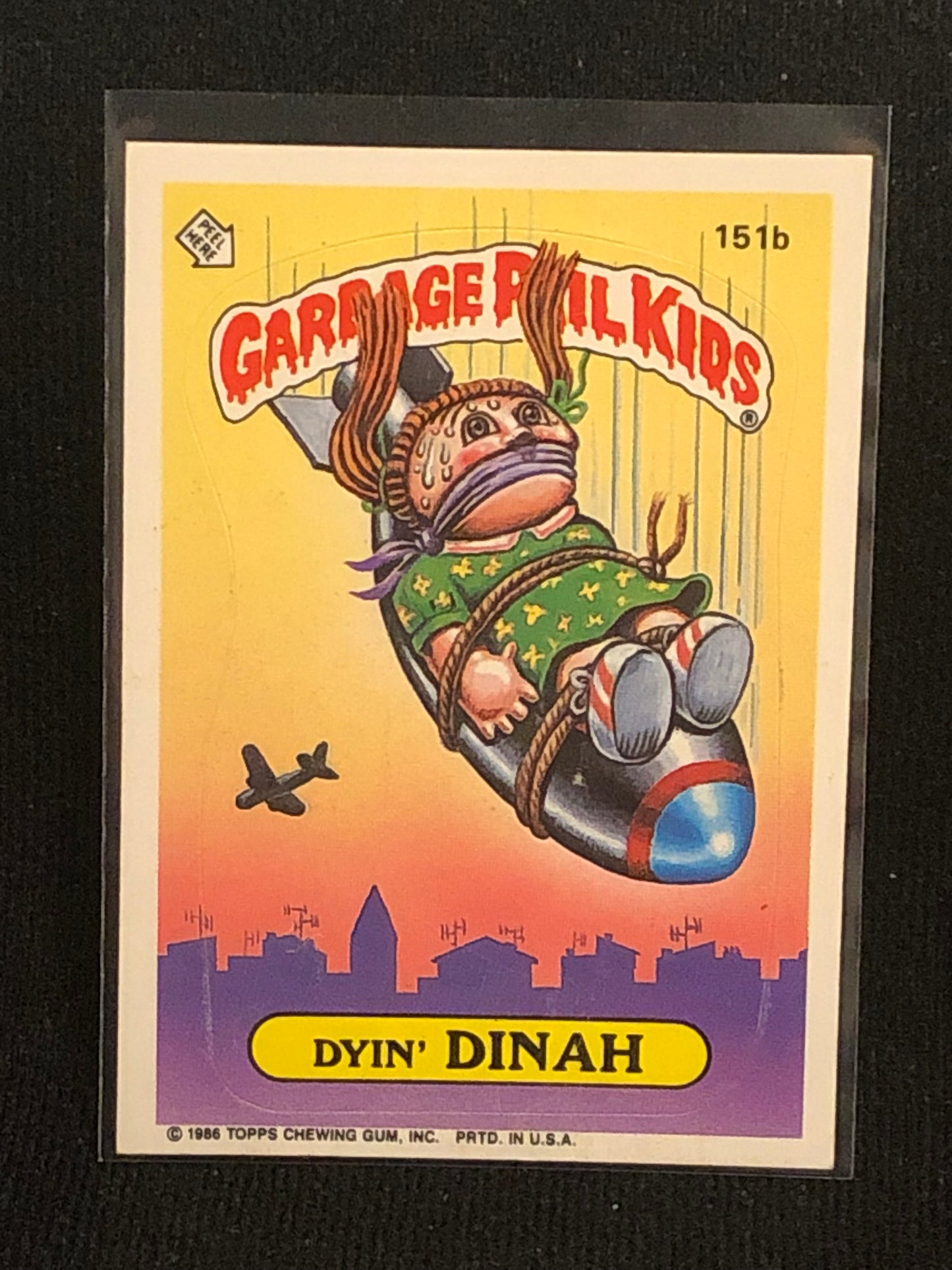 Garbage Pail Kids Original Series 4 (os4) 151b Dyin Dinah