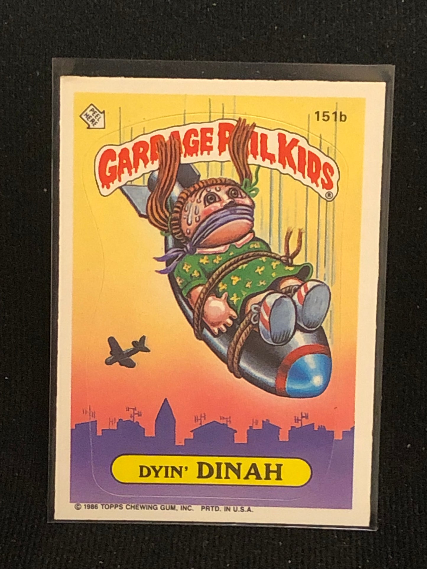 Garbage Pail Kids Original Series 4 (os4) 151b Dyin Dinah