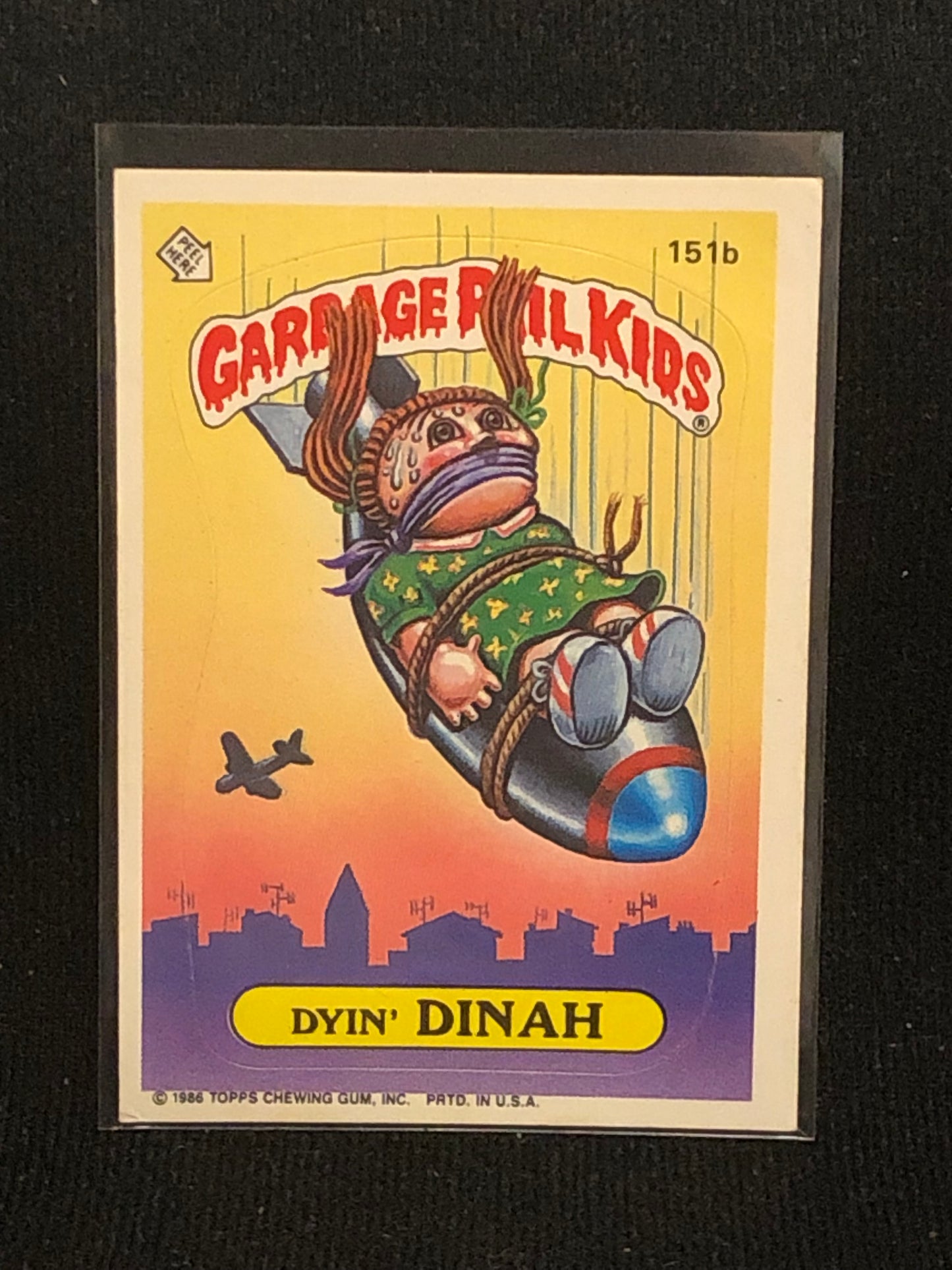 Garbage Pail Kids Original Series 4 (os4) 151b Dyin Dinah