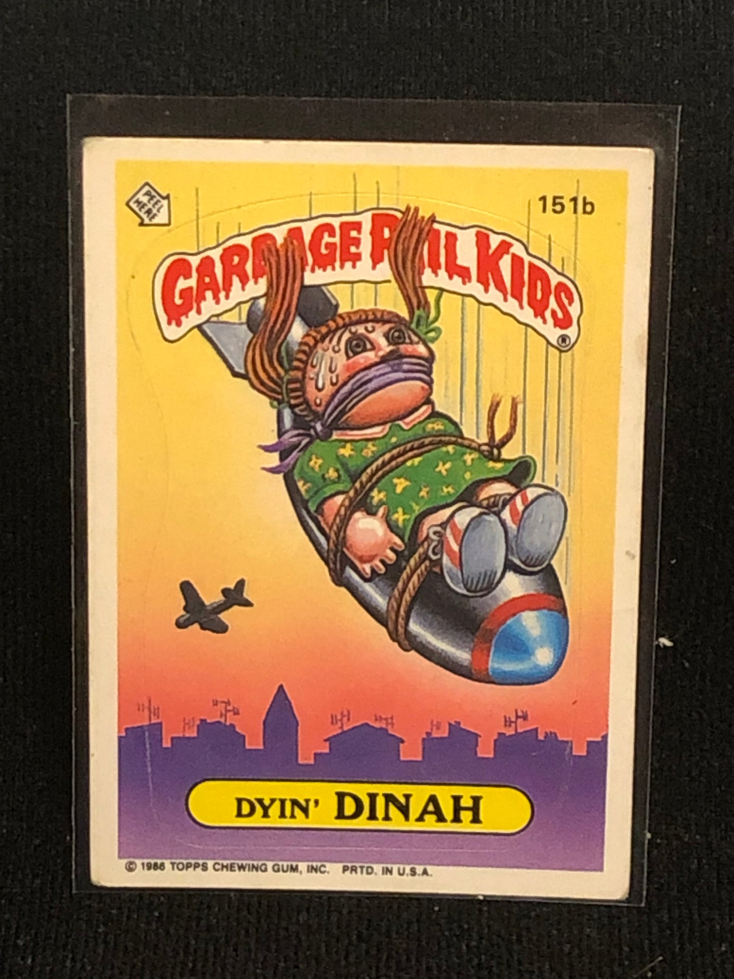 Garbage Pail Kids Original Series 4 (os4) 151b Dyin Dinah