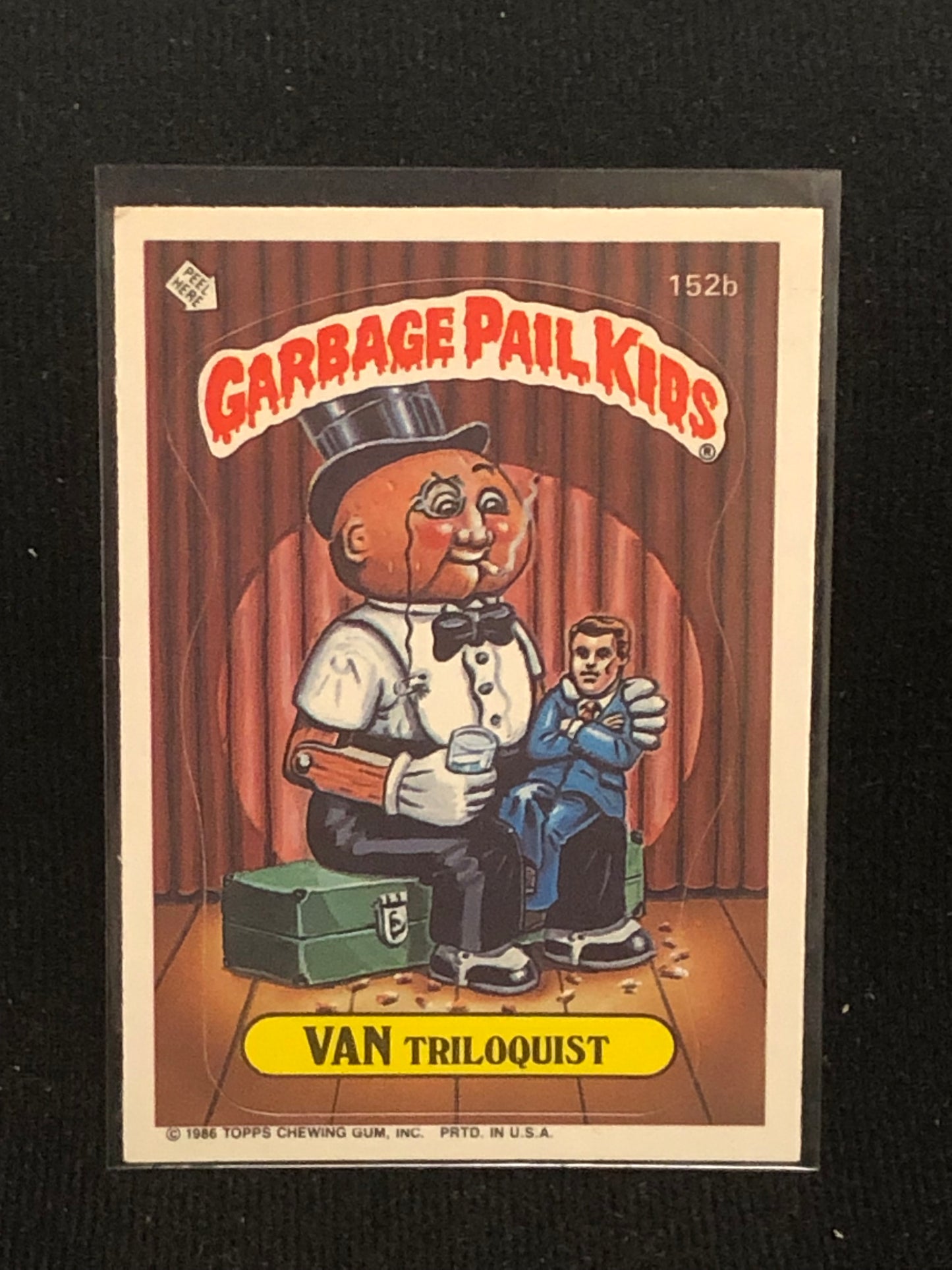 Garbage Pail Kids Original Series 4 (os4) 152b Van Triloquist