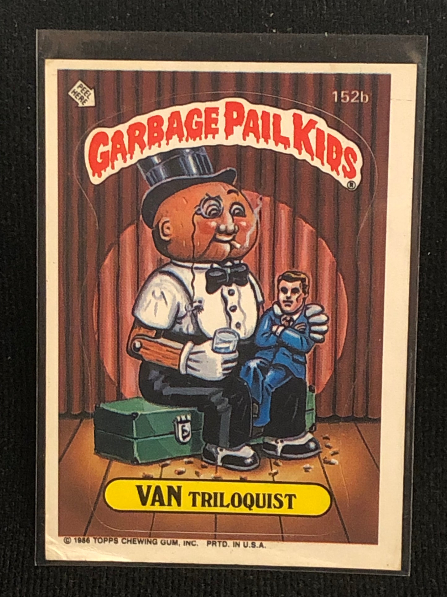 Garbage Pail Kids Original Series 4 (os4) 152b Van Triloquist