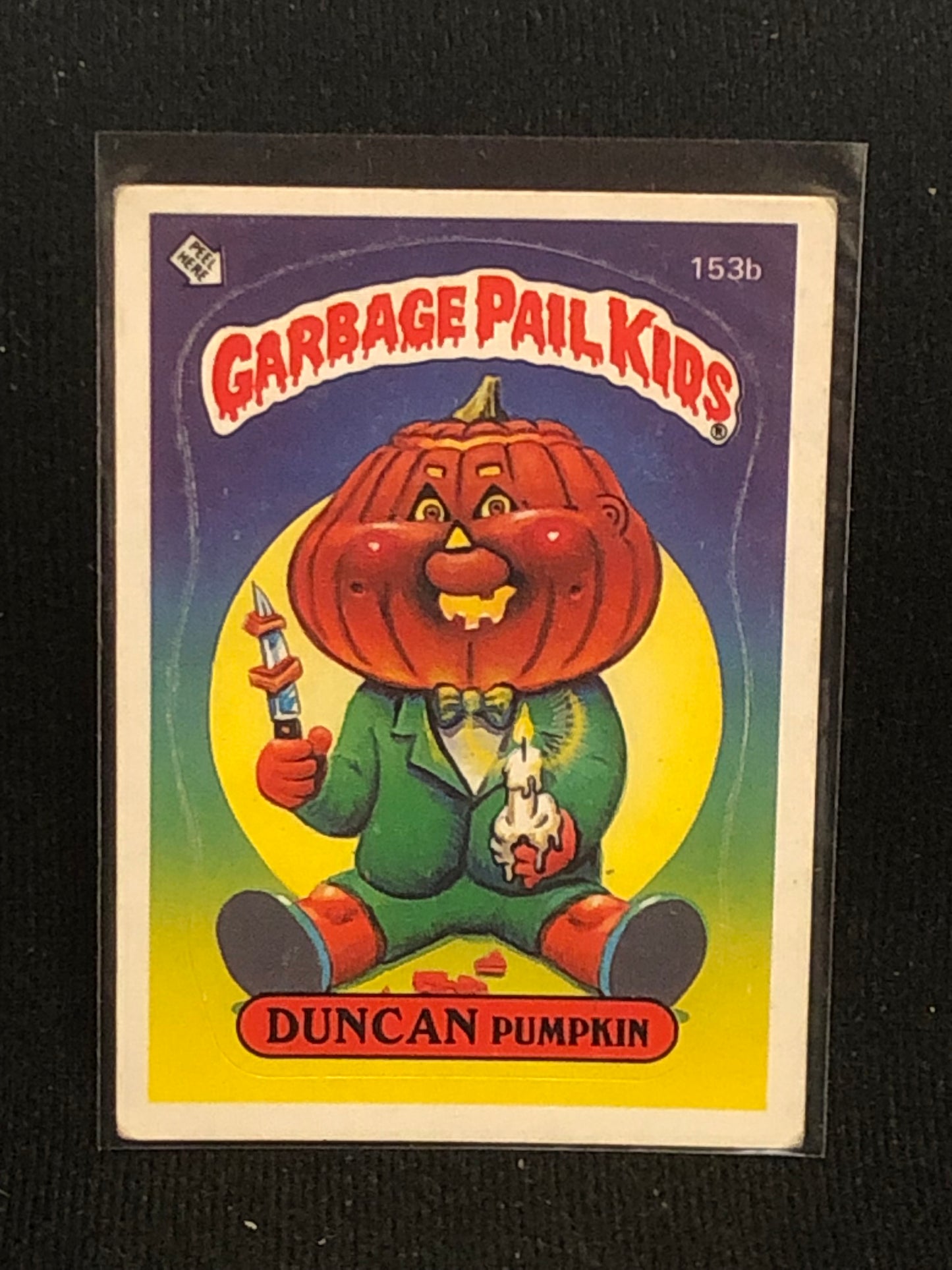 Garbage Pail Kids Original Series 4 (os4) 153b Duncan Pumpkin