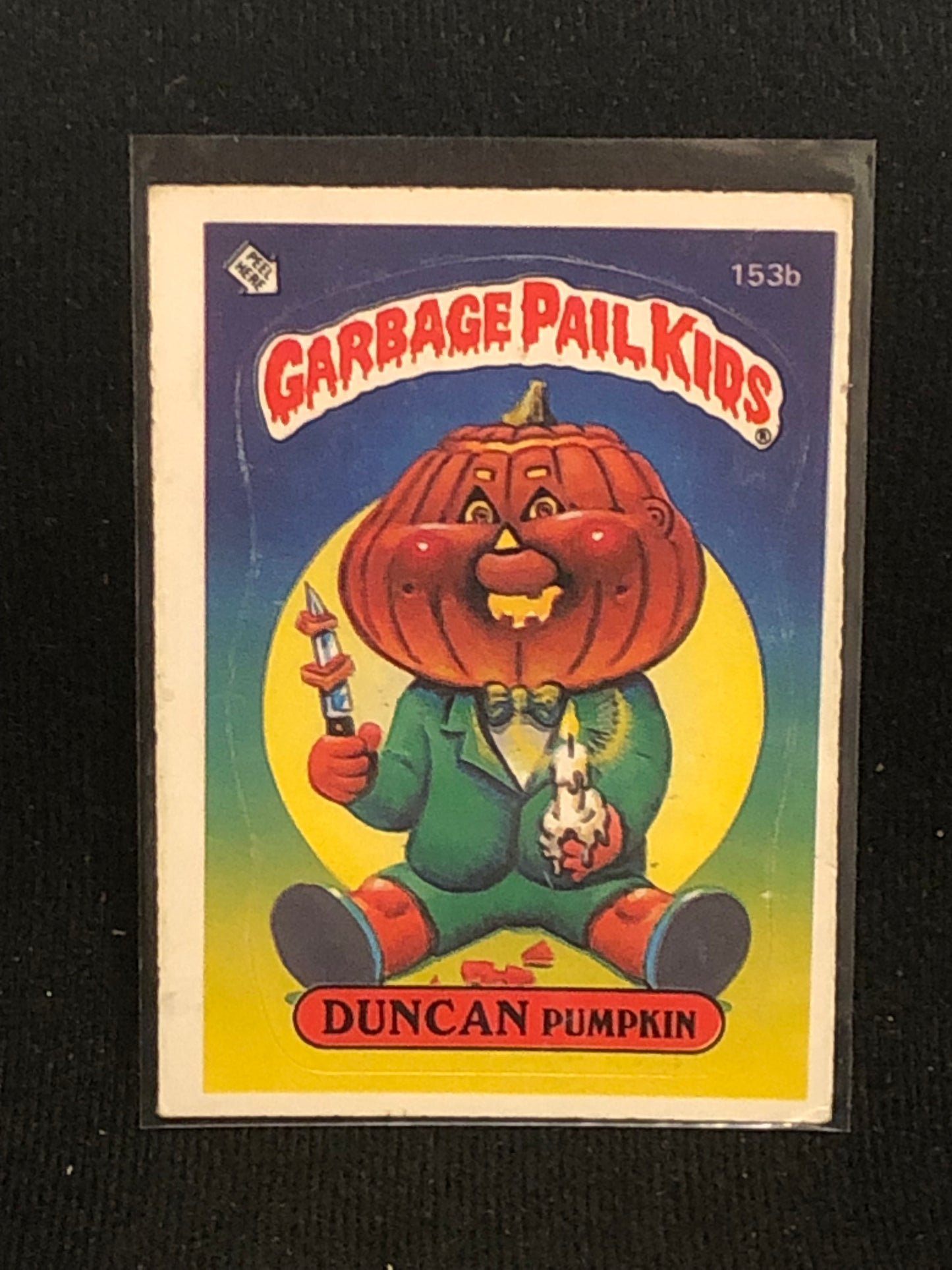 Garbage Pail Kids Original Series 4 (os4) 153b Duncan Pumpkin