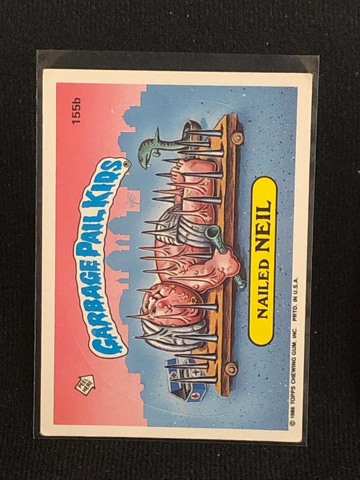 Garbage Pail Kids Original Series 4 (os4) 155b Nailed Neil