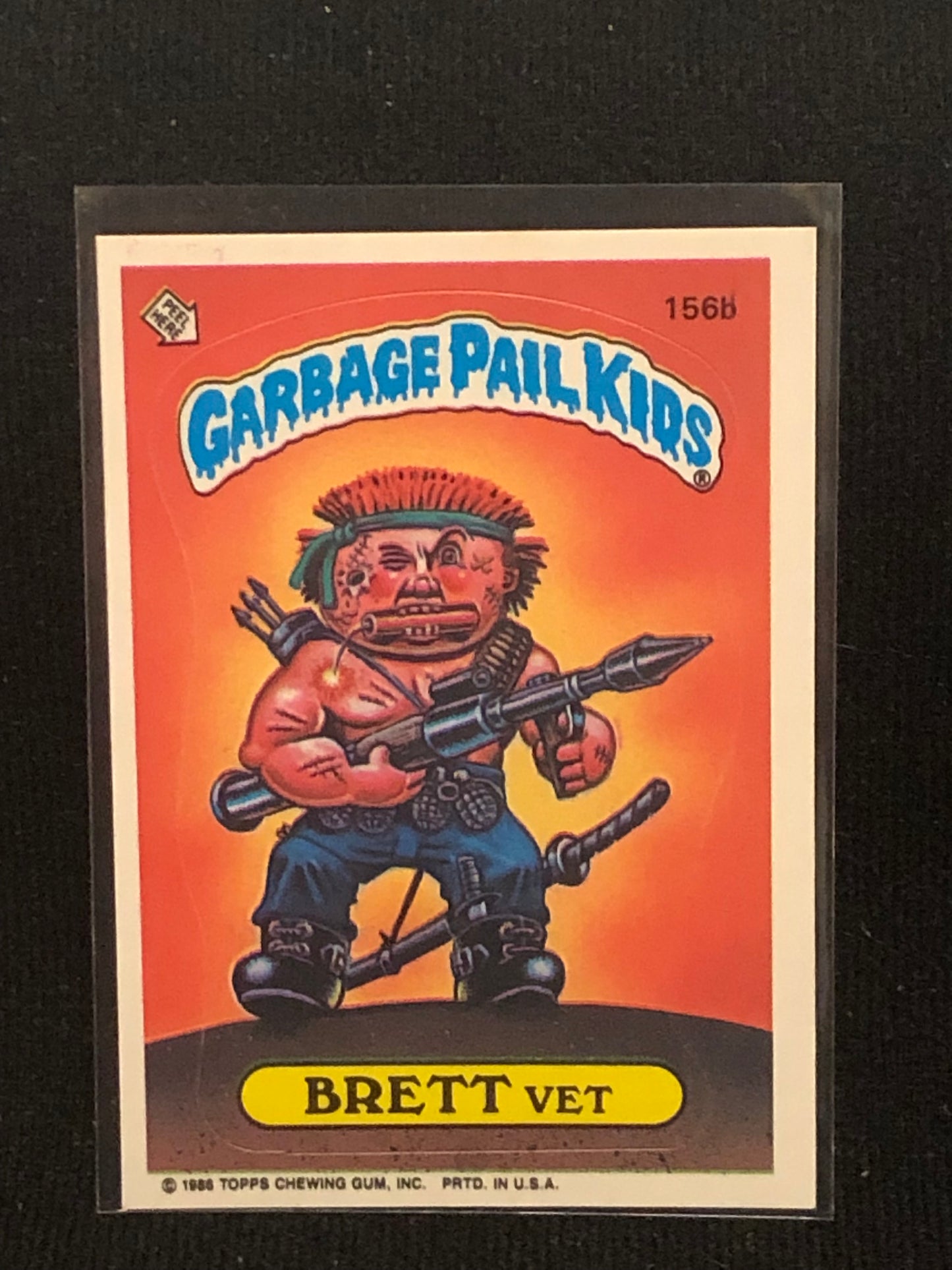 Garbage Pail Kids Original Series 4 (os4) 156b Brett Vet