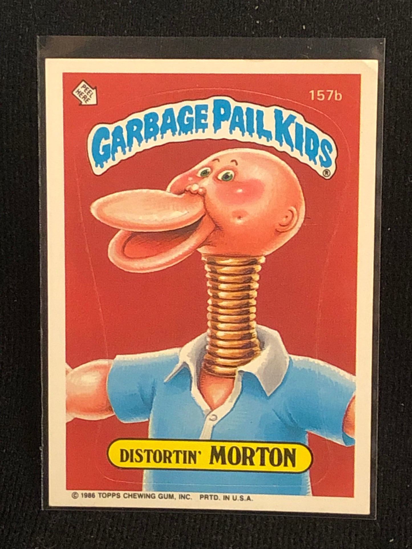 Garbage Pail Kids Original Series 4 (os4) 157b Distortin Morton