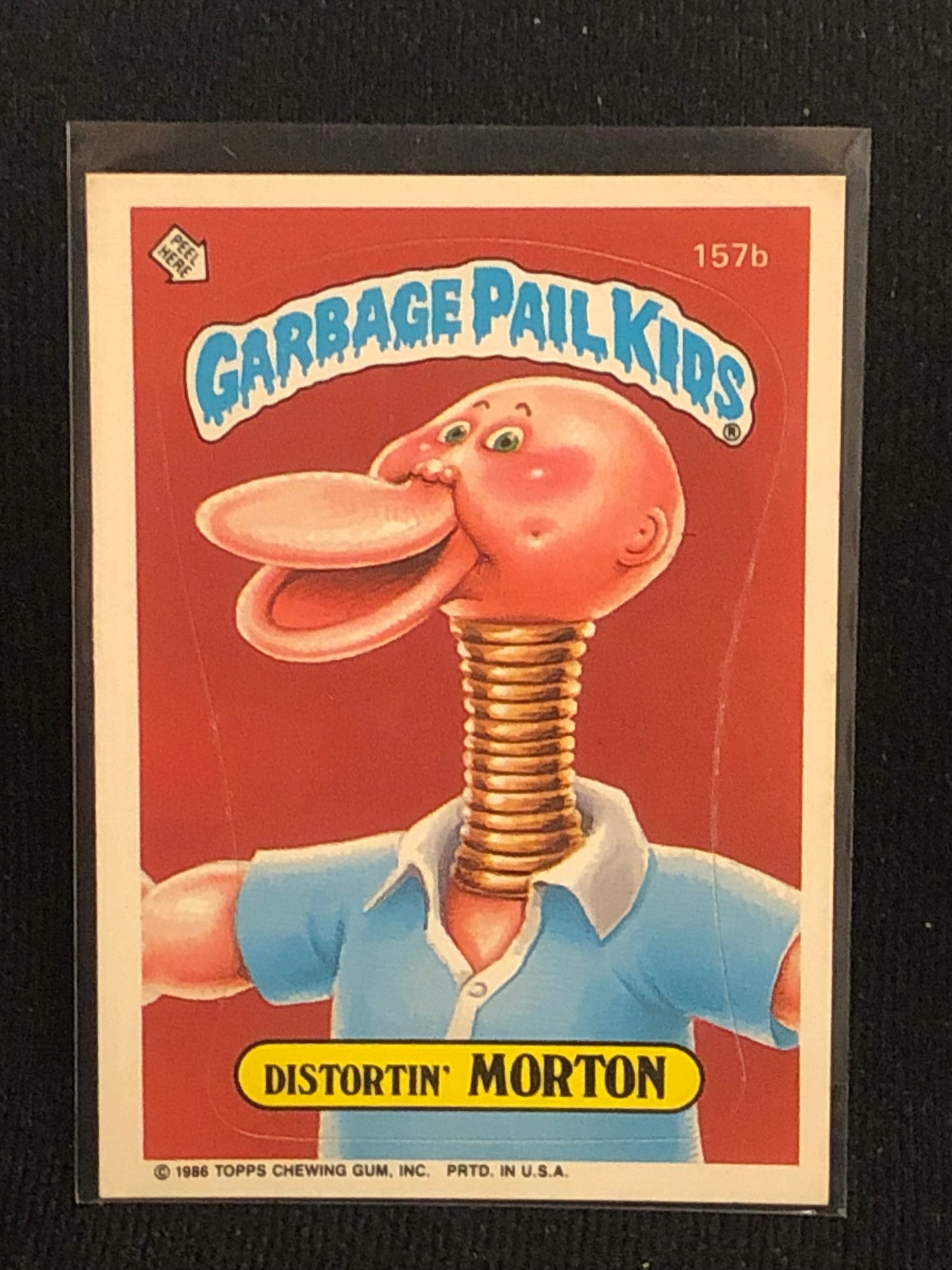 Garbage Pail Kids Original Series 4 (os4) 157b Distortin Morton