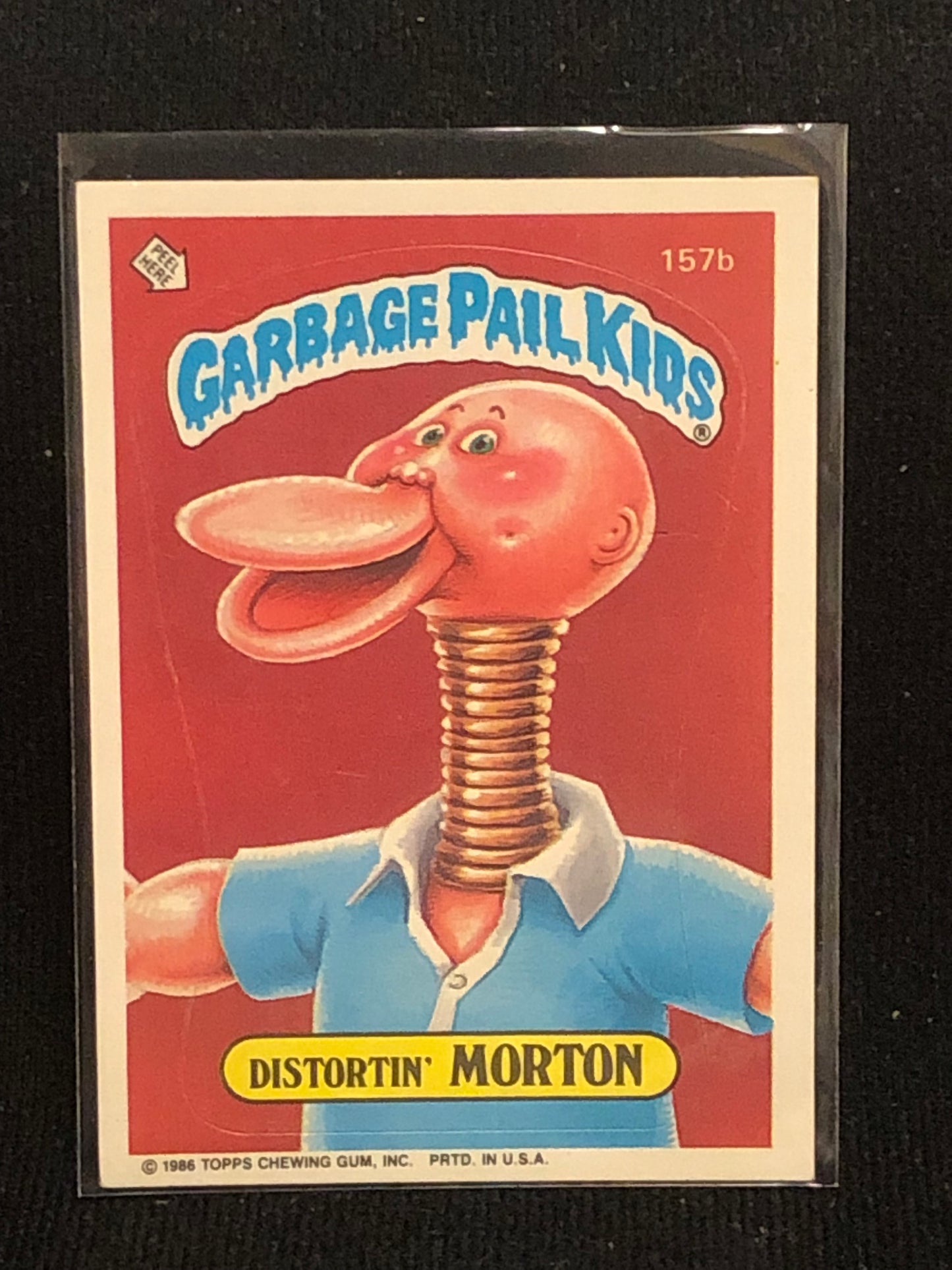 Garbage Pail Kids Original Series 4 (os4) 157b Distortin Morton