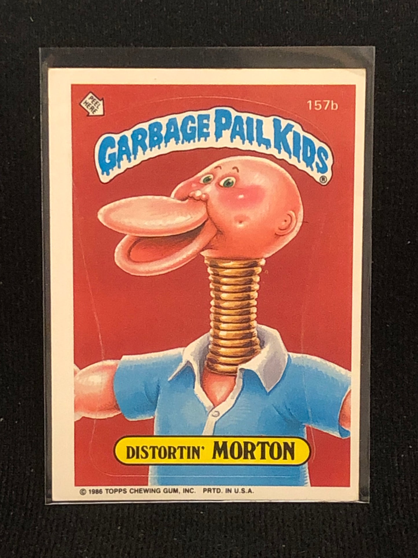 Garbage Pail Kids Original Series 4 (os4) 157b Distortin Morton