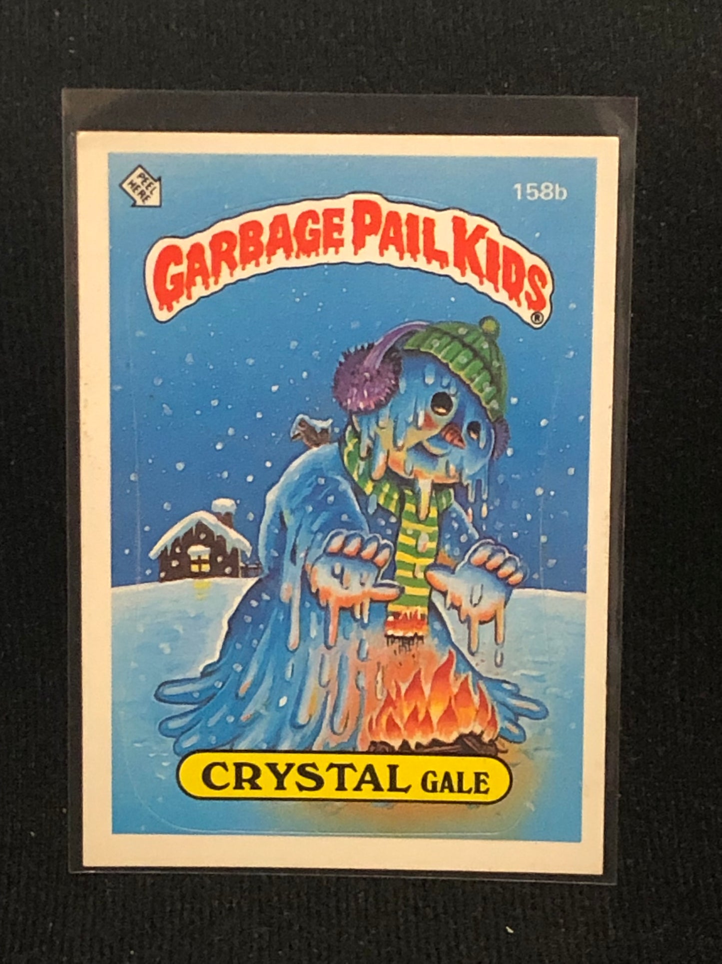 Garbage Pail Kids Original Series 4 (os4) 158b Crystal Gale