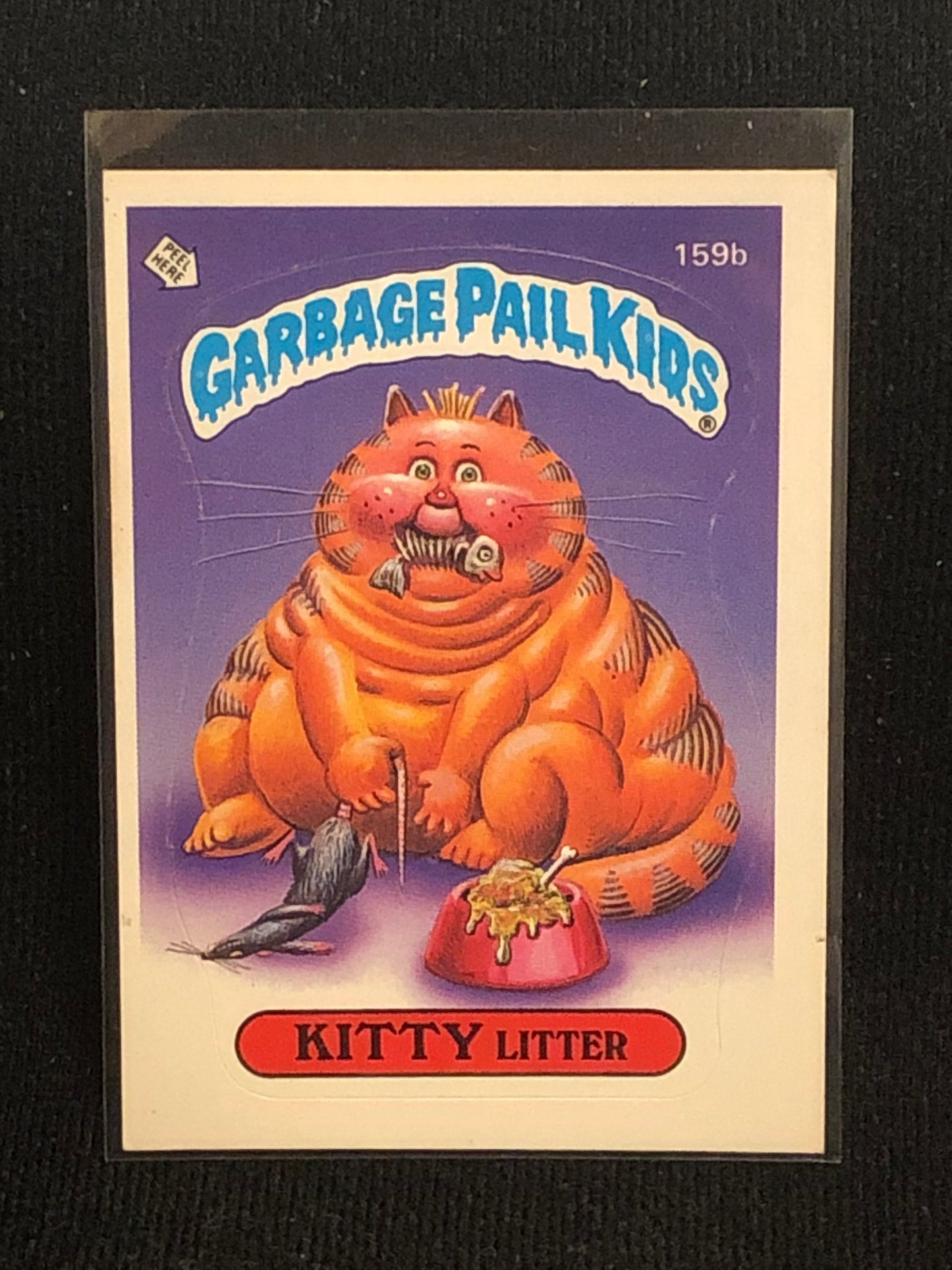 Garbage Pail Kids Original Series 4 (os4) 159b Kitty Litter