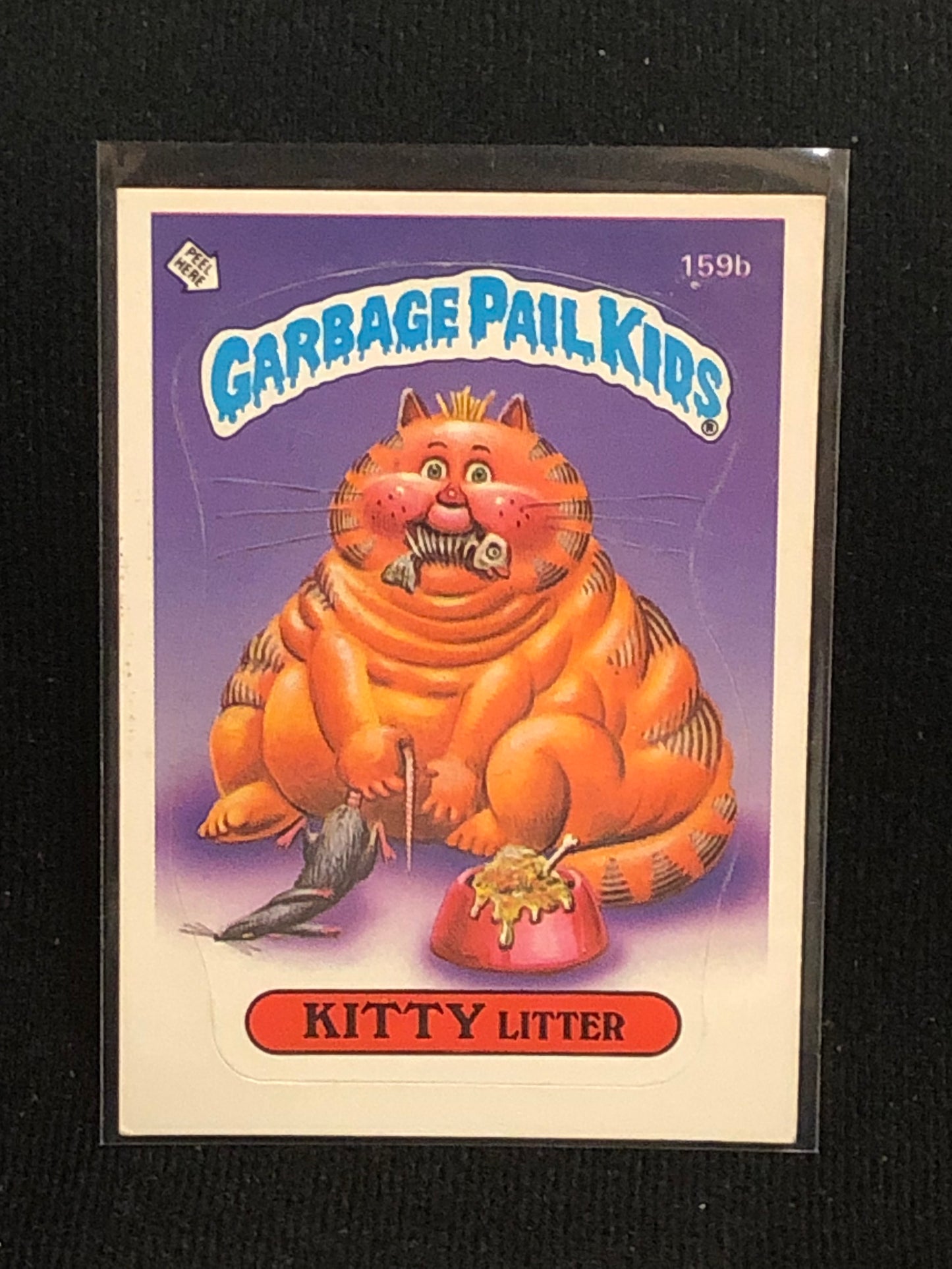 Garbage Pail Kids Original Series 4 (os4) 159b Kitty Litter