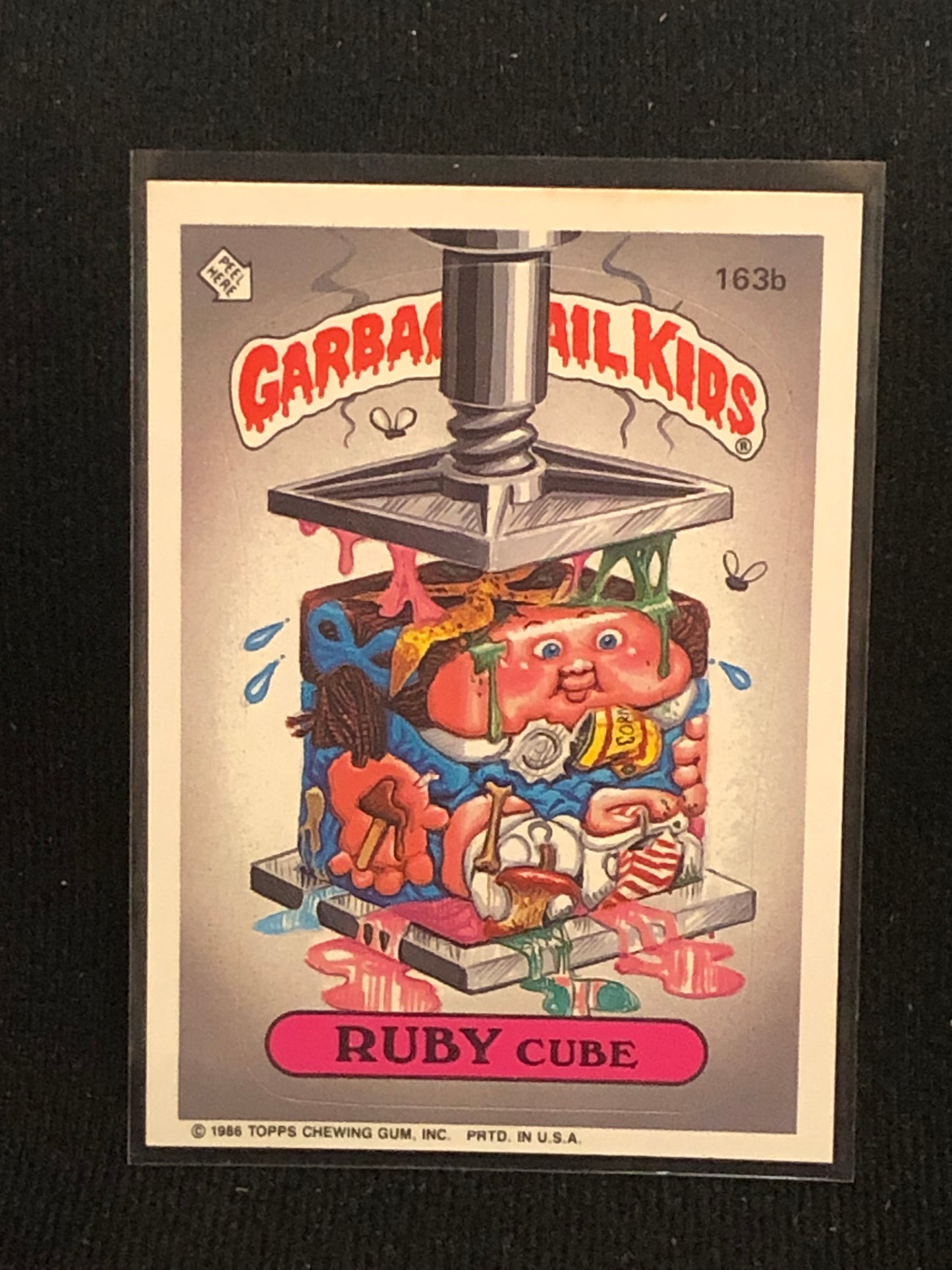 Garbage Pail Kids Original Series 4 (os4) 163b Ruby Cube