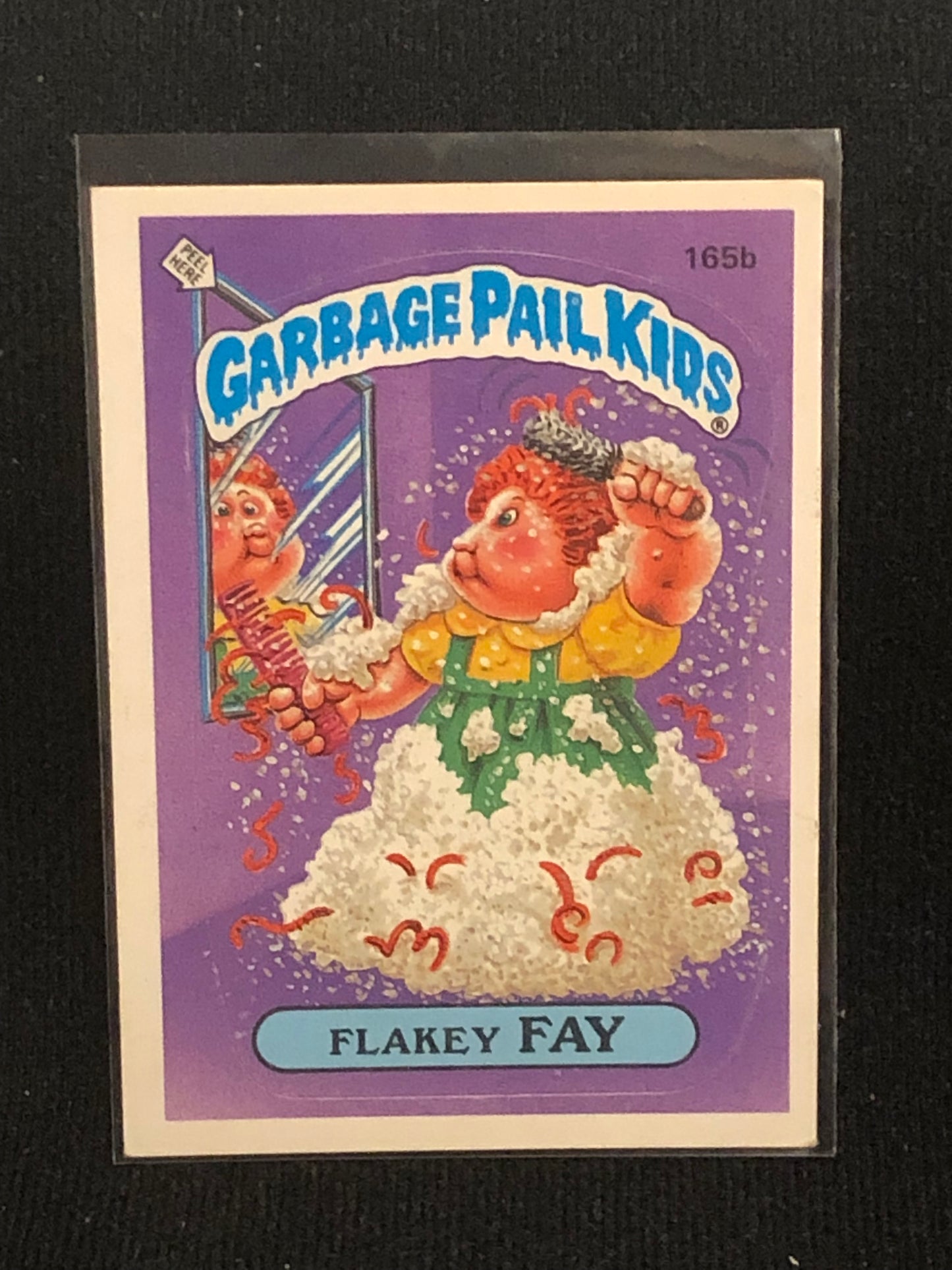 Garbage Pail Kids Original Series 4 (os4) 165b Flakey Fay