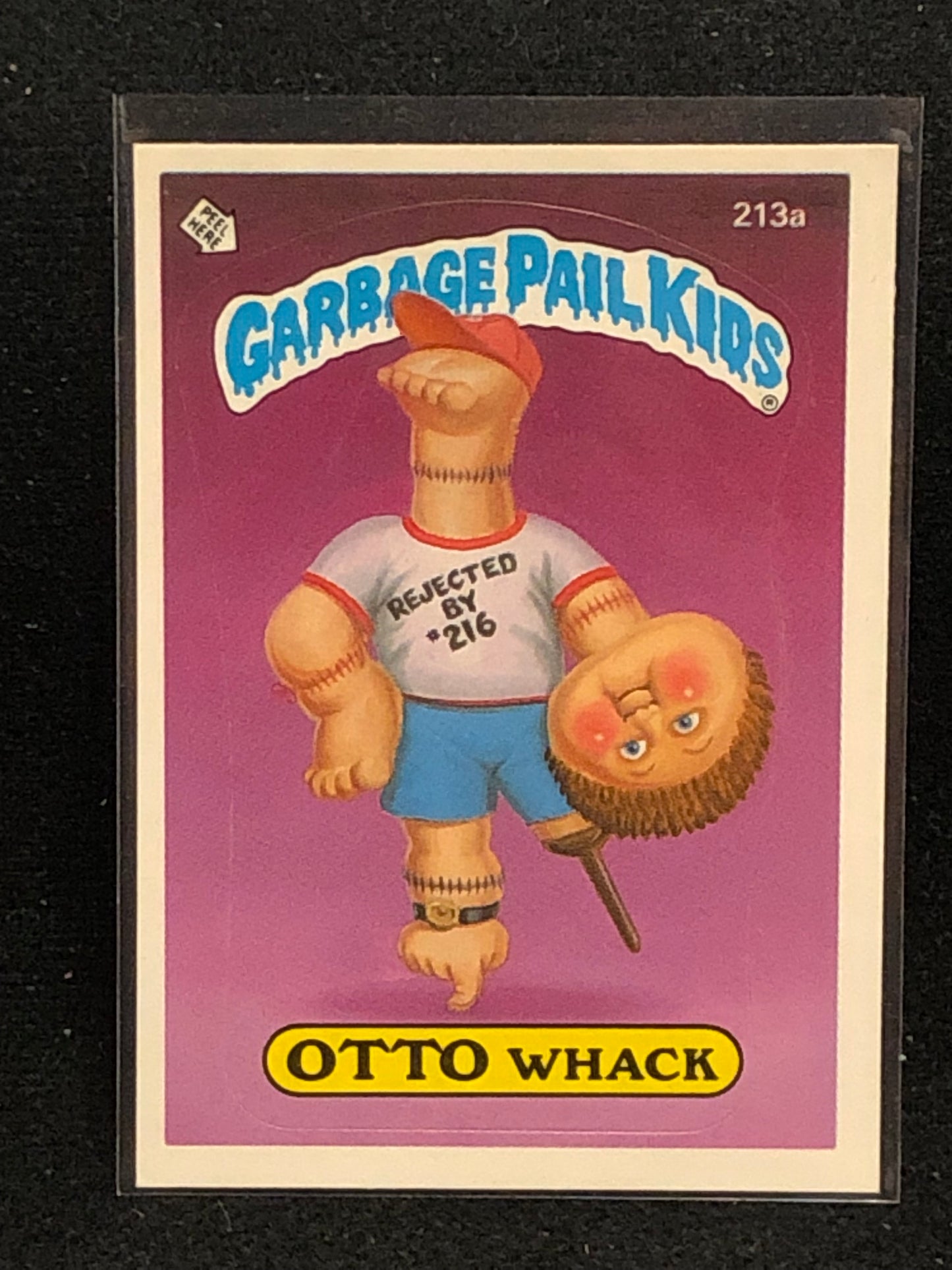 Garbage Pail Kids Original Series 6 (os6) 213a Otto Whack