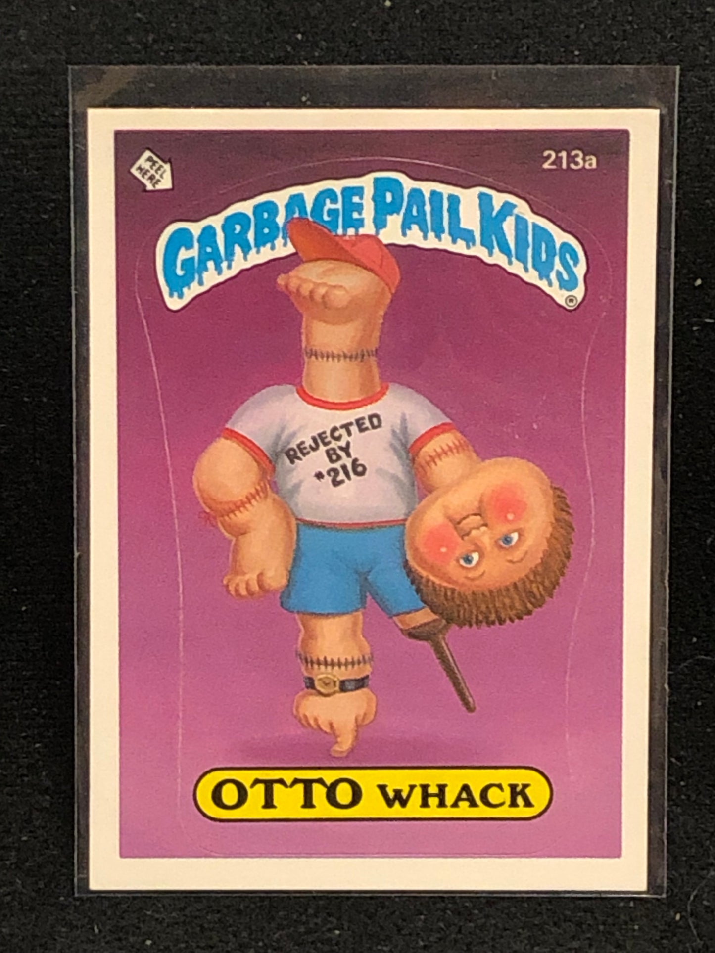 Garbage Pail Kids Original Series 6 (os6) 213a Otto Whack