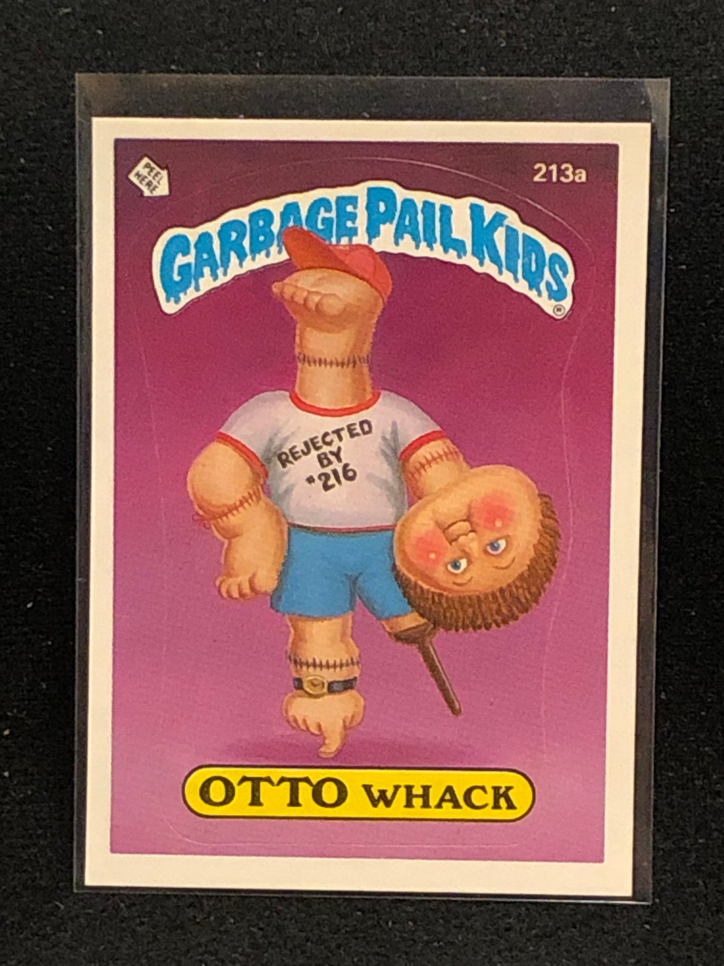 Garbage Pail Kids Original Series 6 (os6) 213a Otto Whack