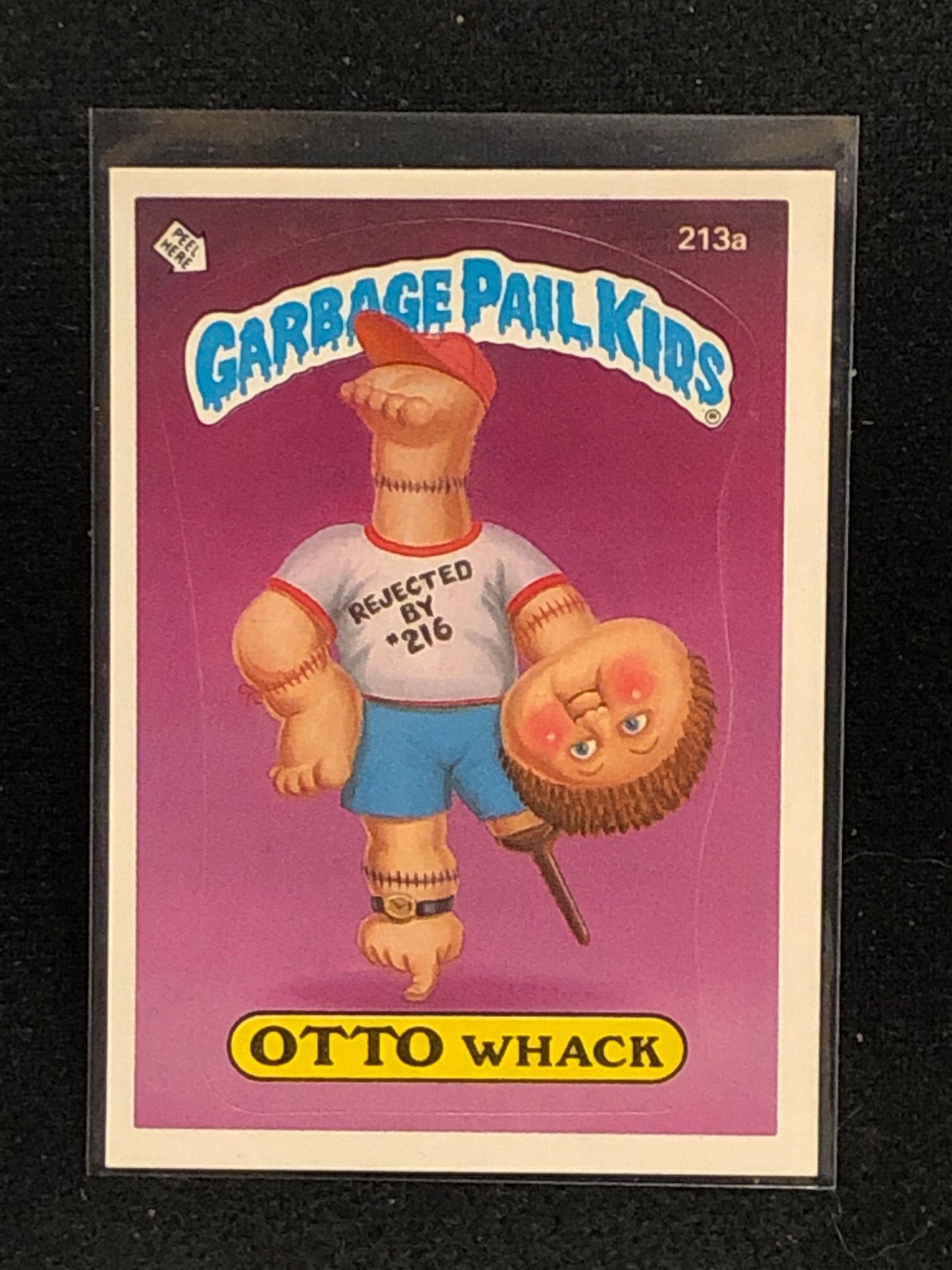 Garbage Pail Kids Original Series 6 (os6) 213a Otto Whack