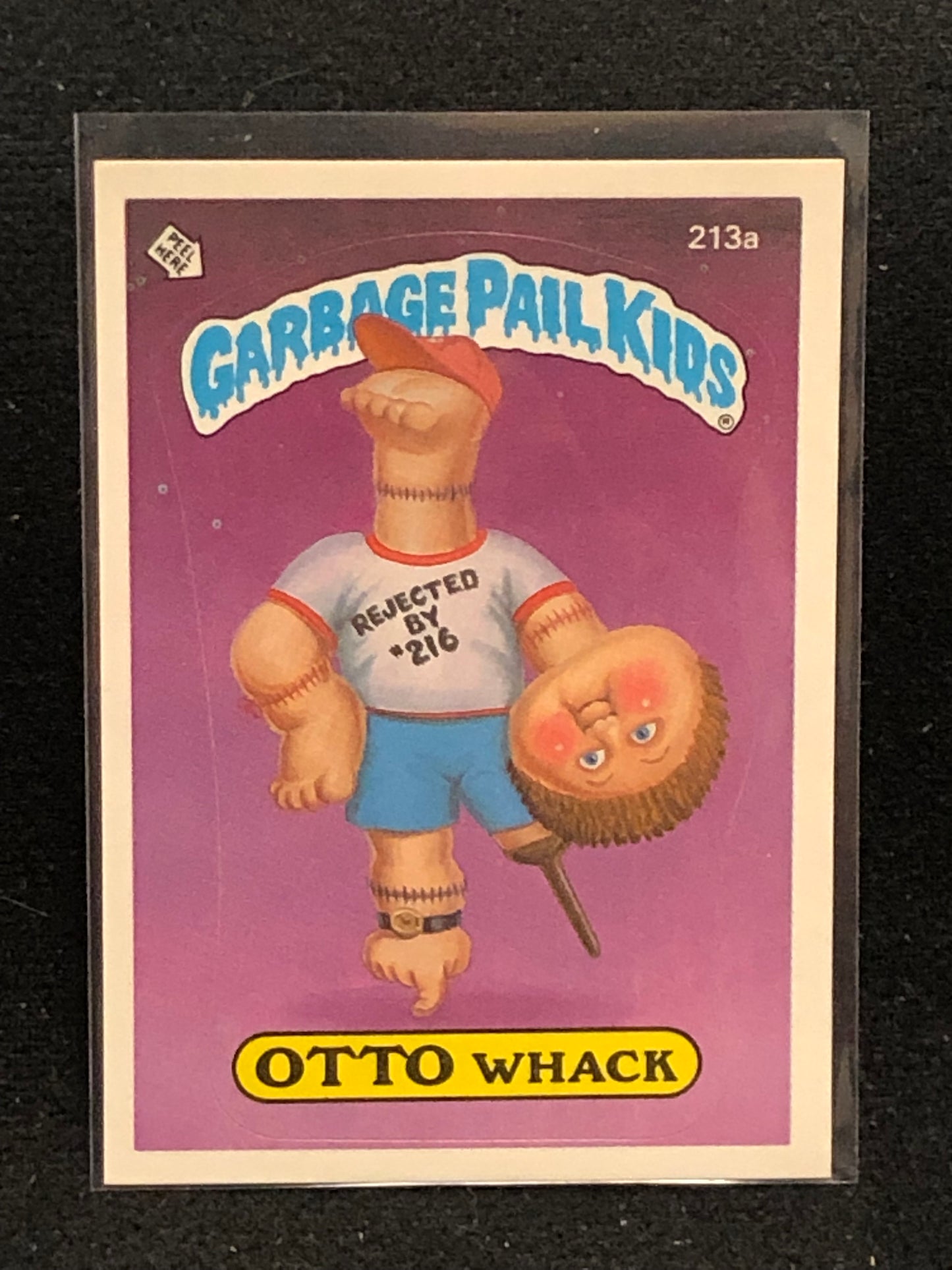 Garbage Pail Kids Original Series 6 (os6) 213a Otto Whack