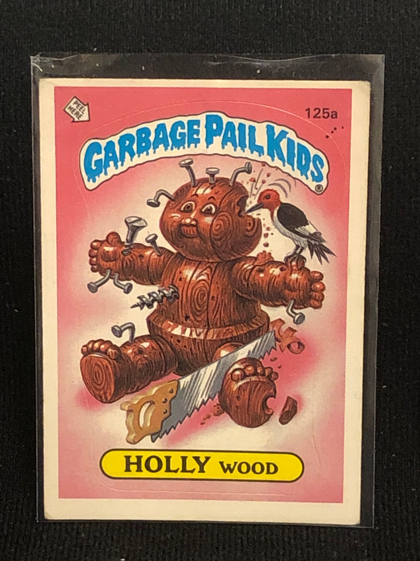 Garbage Pail Kids Original Series 4 (os4) 125a Holly Wood