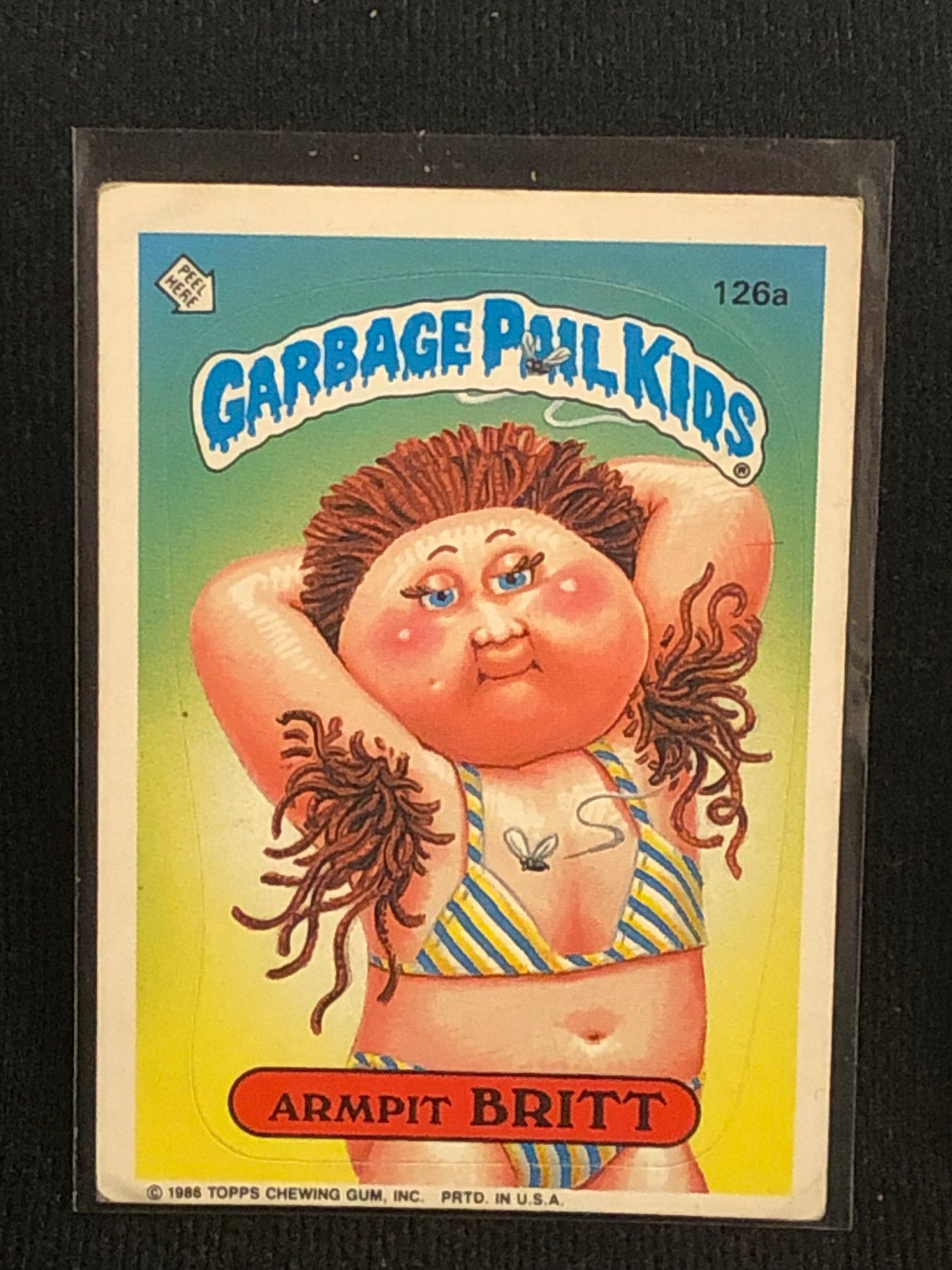 Garbage Pail Kids Original Series 4 (os4) 126a Armpit Britt