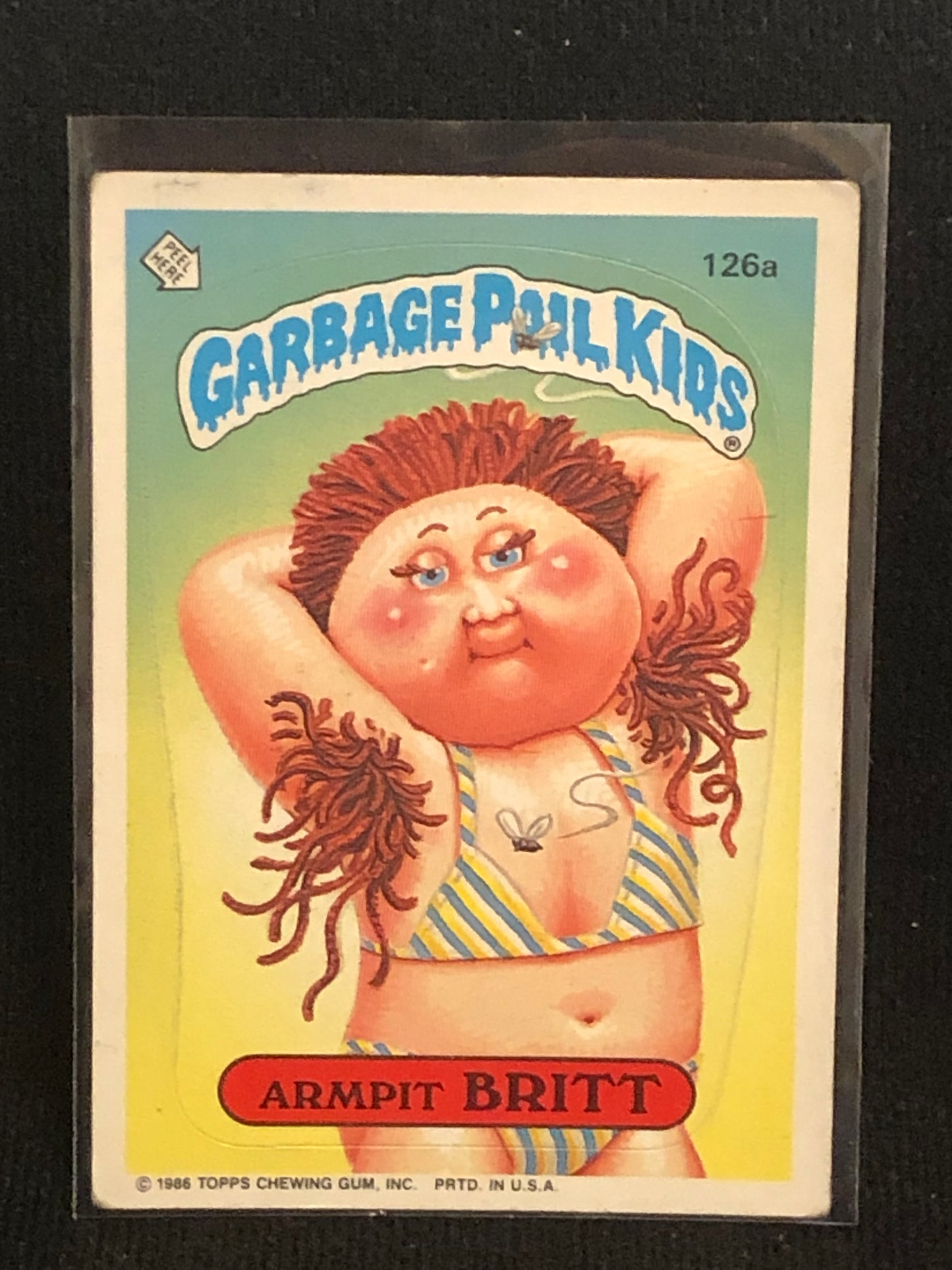 Garbage Pail Kids Original Series 4 (os4) 126a Armpit Britt