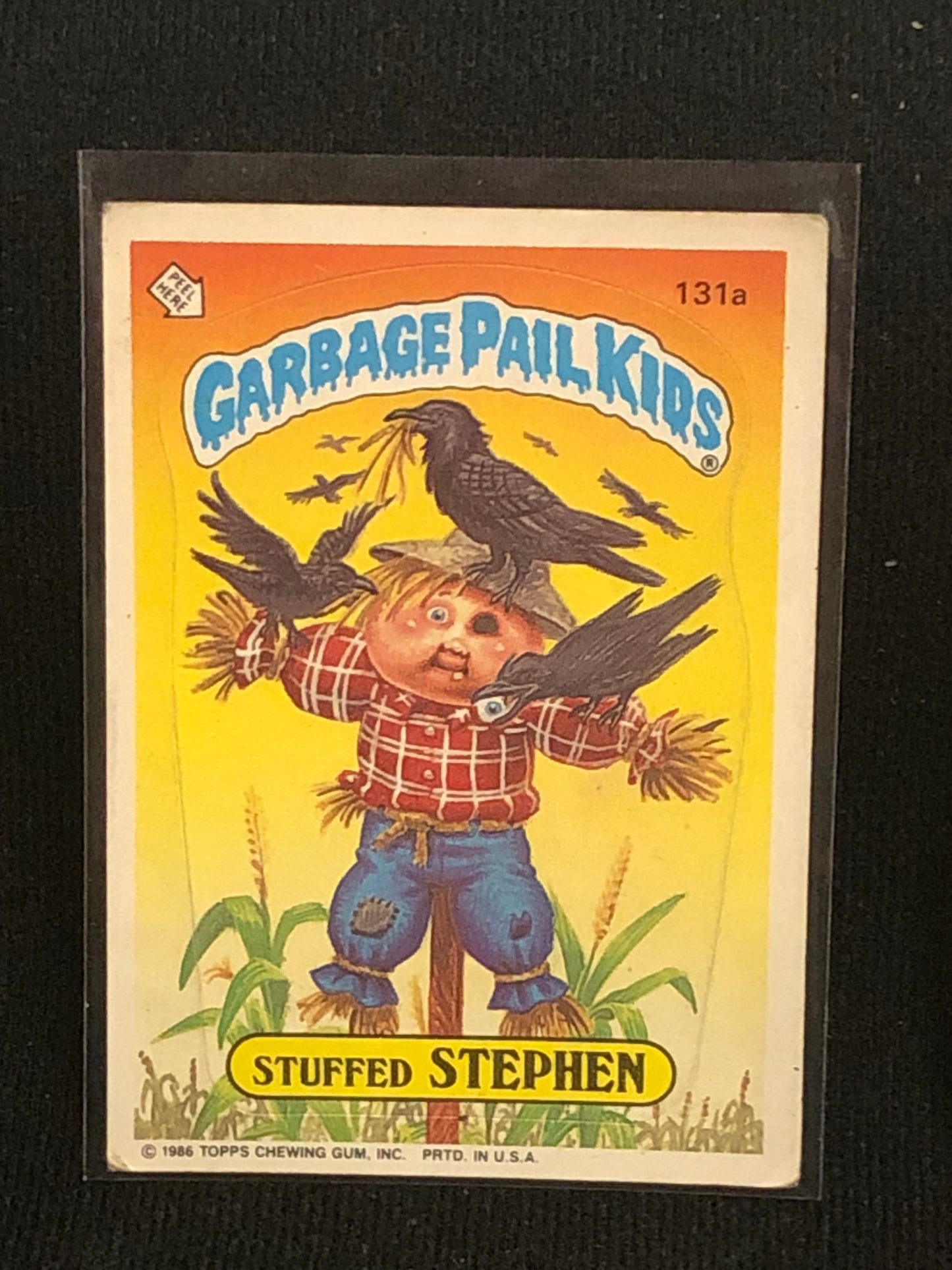 Garbage Pail Kids Original Series 4 (os4) 131a Stuffed Stephen