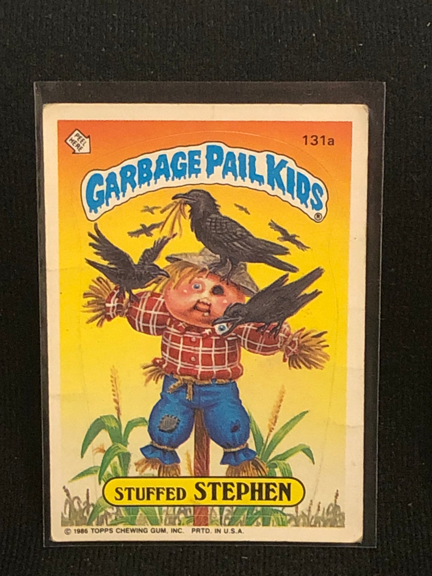 Garbage Pail Kids Original Series 4 (os4) 131a Stuffed Stephen