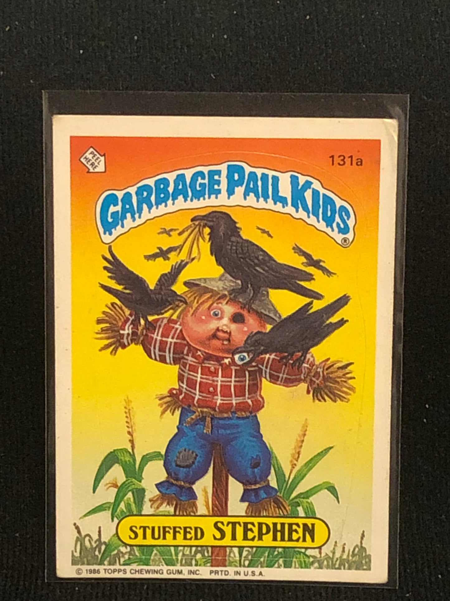 Garbage Pail Kids Original Series 4 (os4) 131a Stuffed Stephen