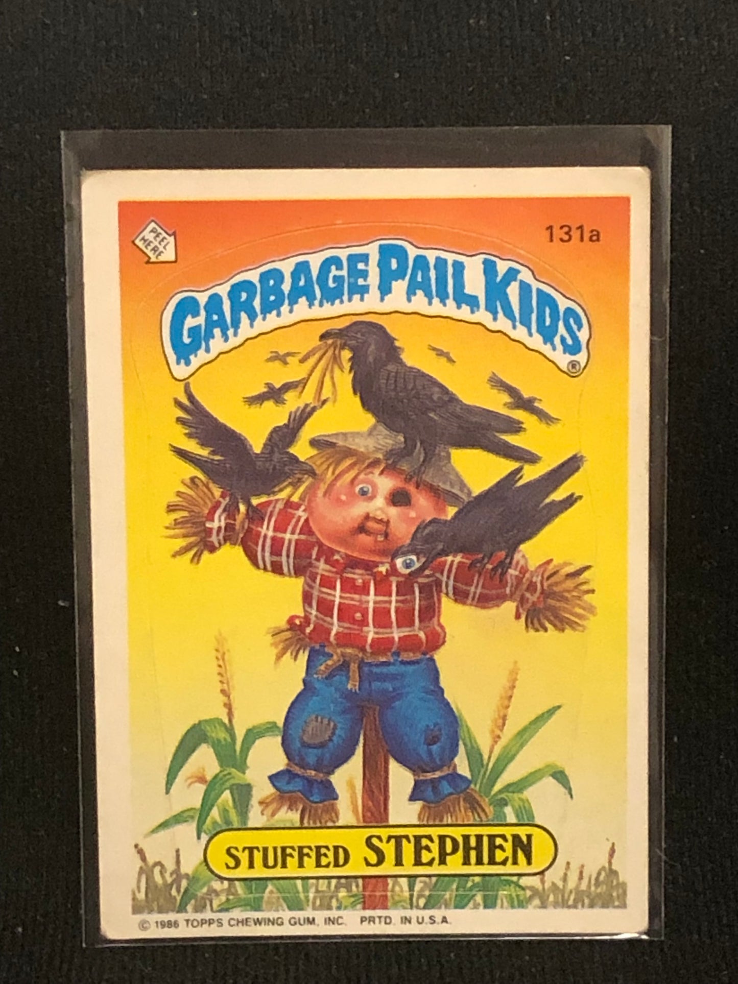 Garbage Pail Kids Original Series 4 (os4) 131a Stuffed Stephen