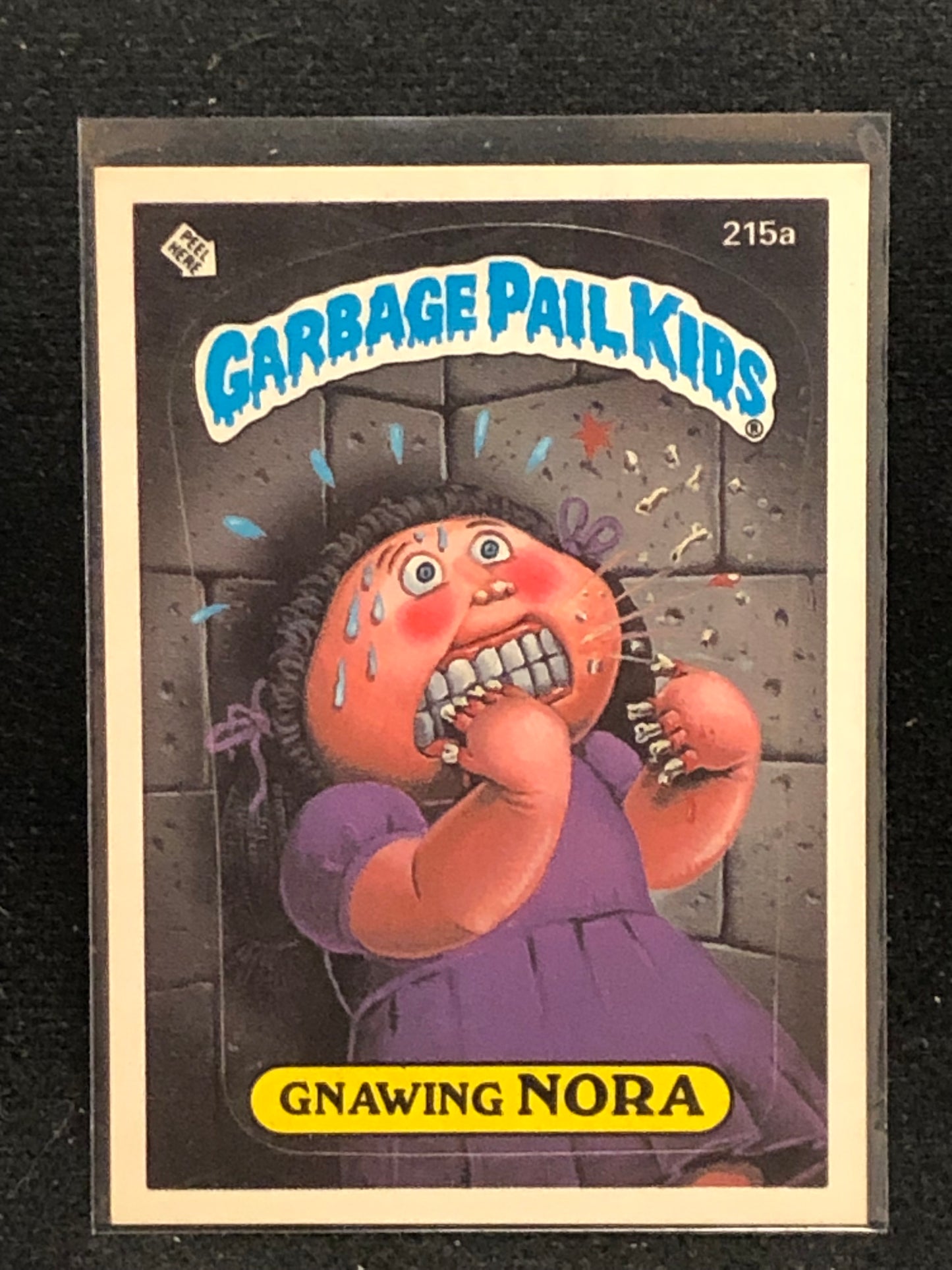 Garbage Pail Kids Original Series 6 (os6) 215a Gnawing Nora